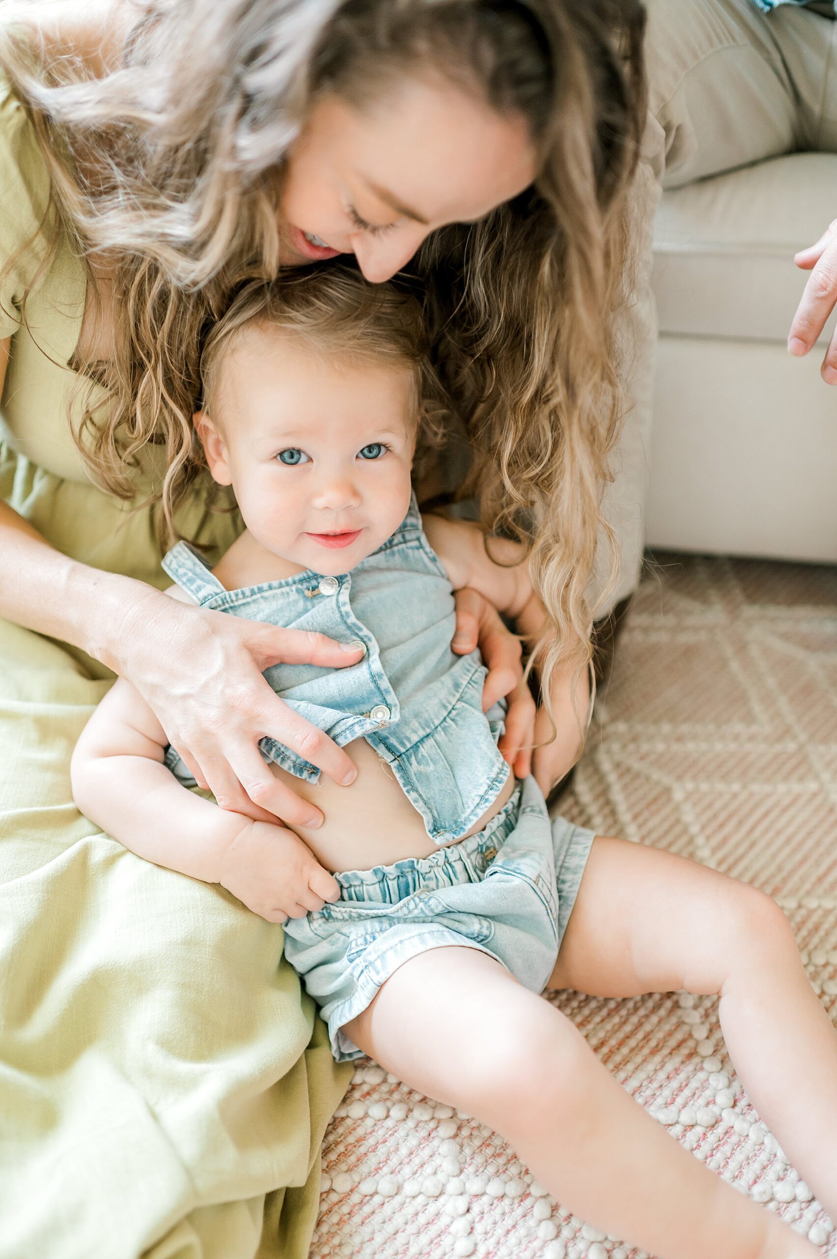 joyful mother-daughter portraits