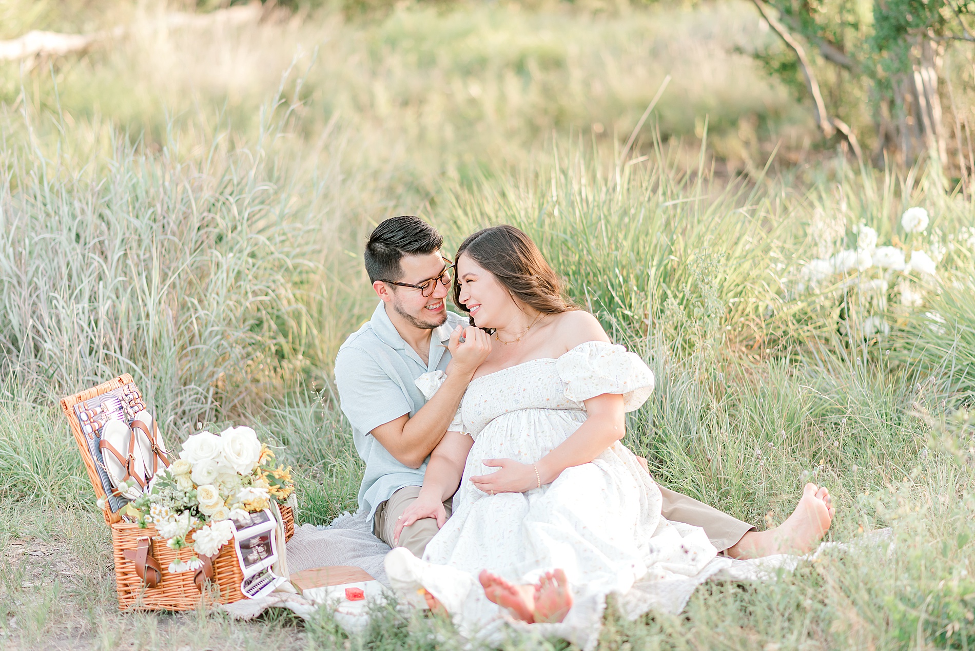 candid portraits from Whimsical Maternity Session in San Antonio, TX