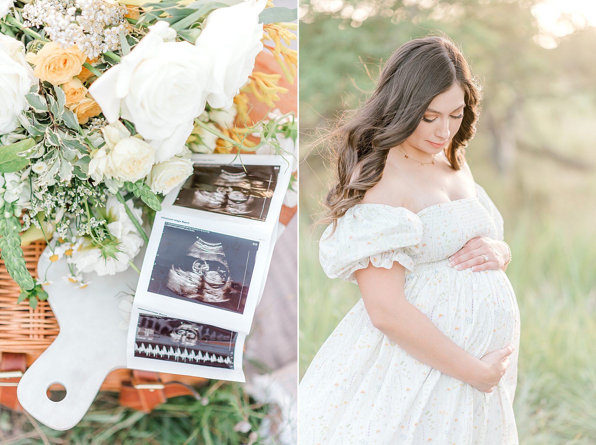 light and airy maternity portraits 