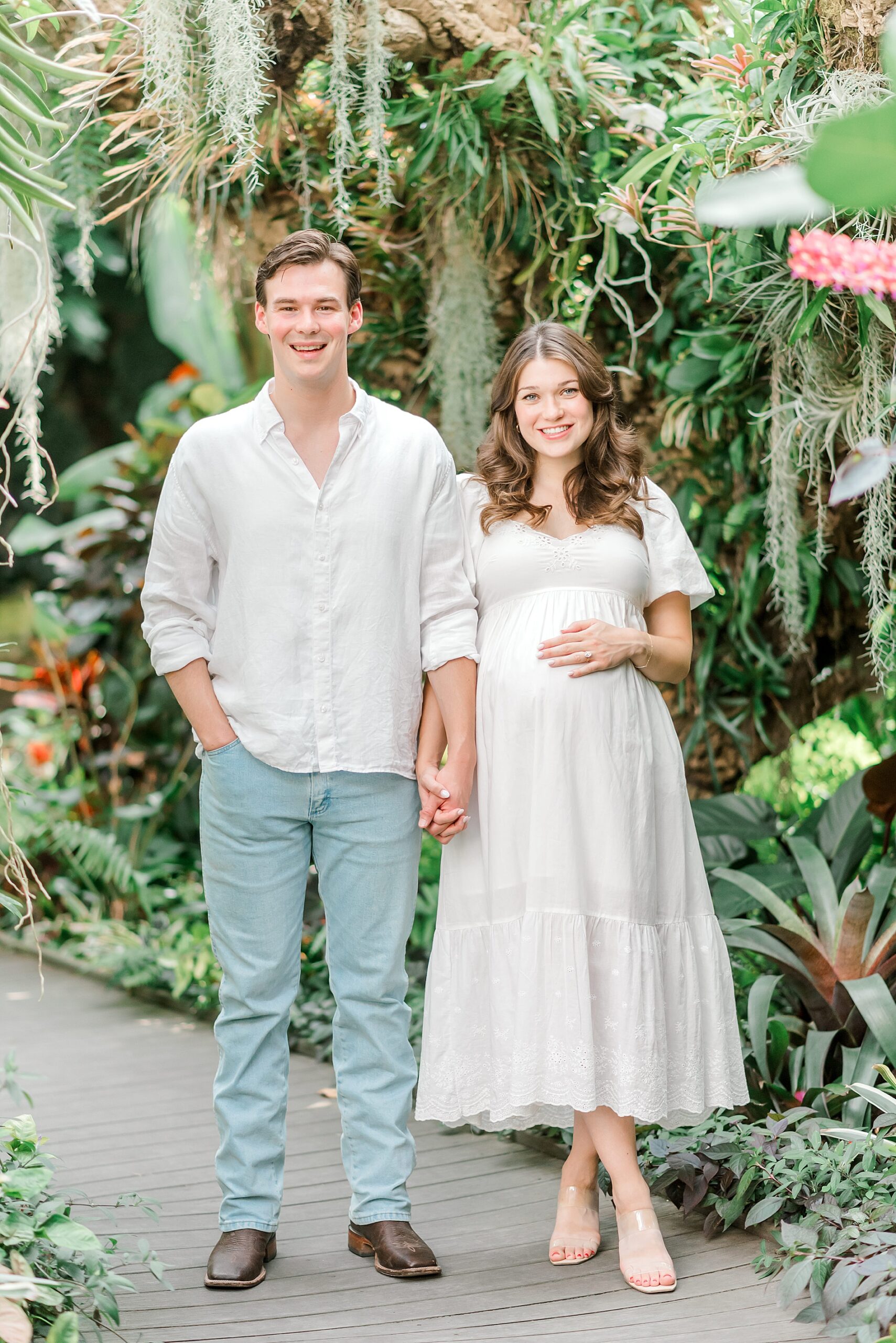 Garden Maternity Session at San Antonio Botanical Gardens