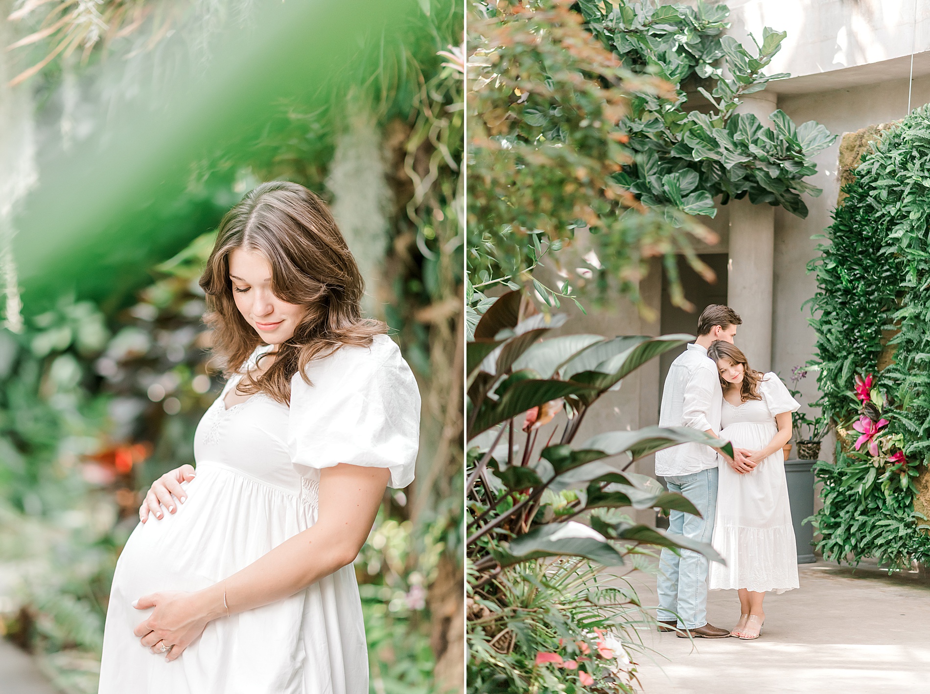 Garden Maternity Session at San Antonio Botanical Gardens