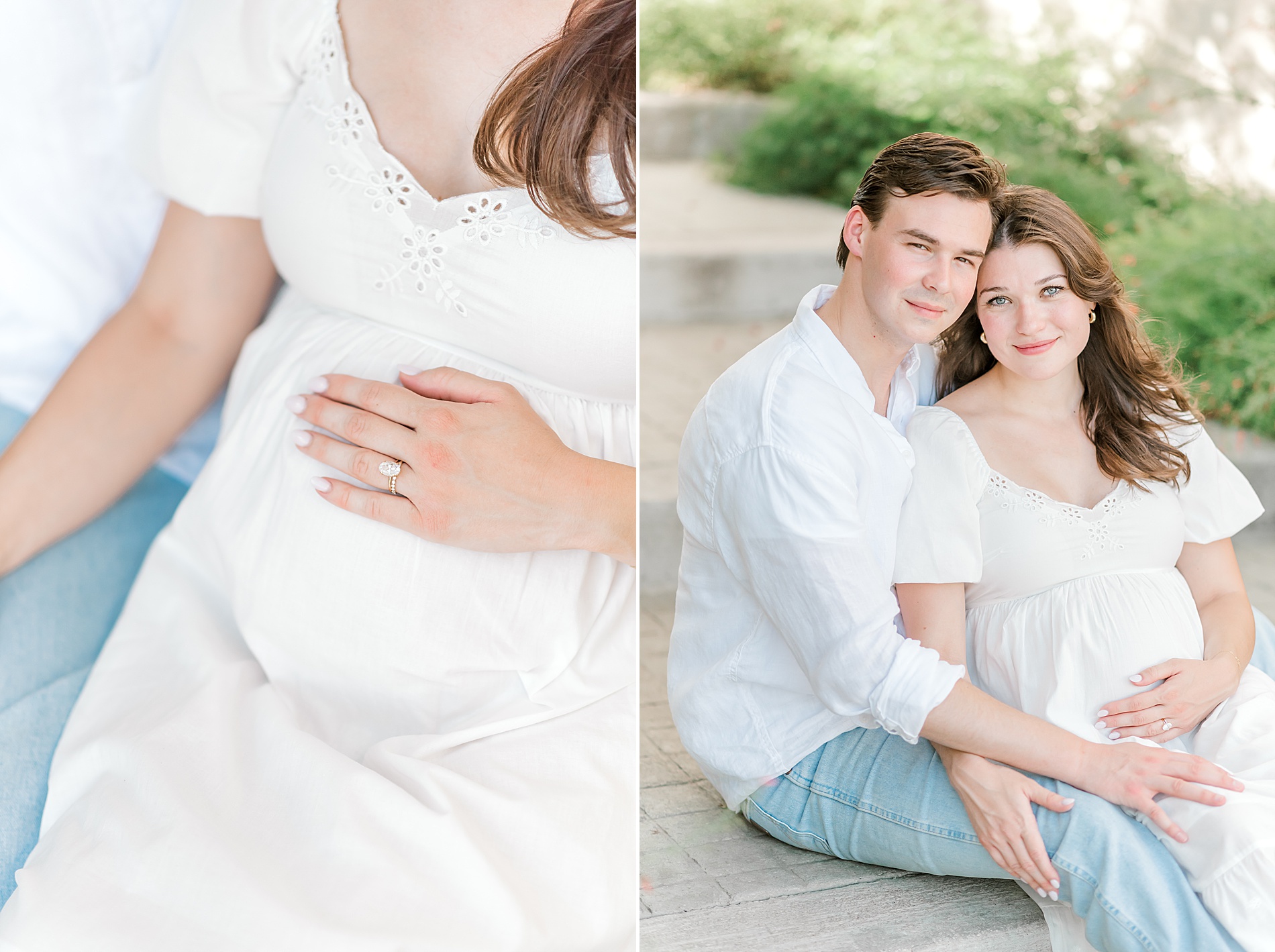 maternity photos of expectant parents 