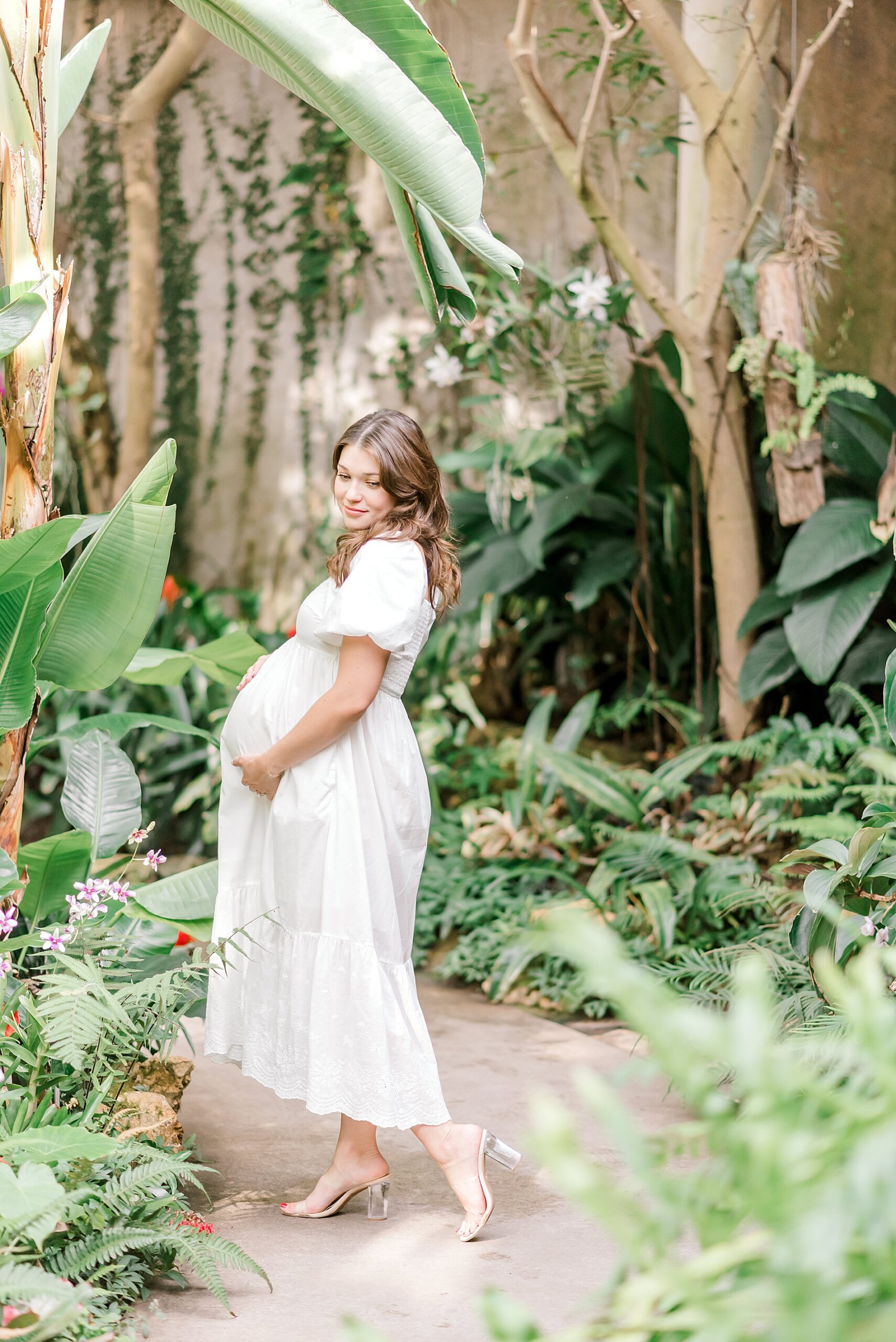 Garden Maternity Session at San Antonio Botanical Gardens