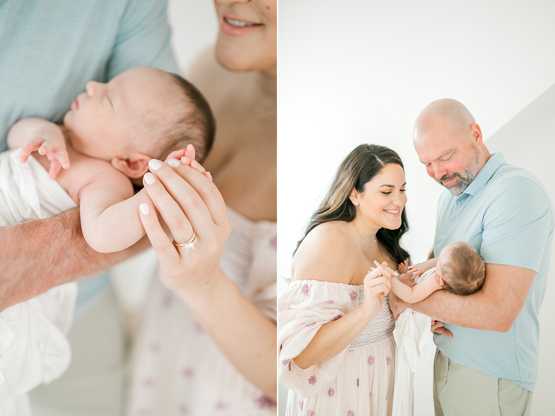 candid and Timeless Studio Newborn Session