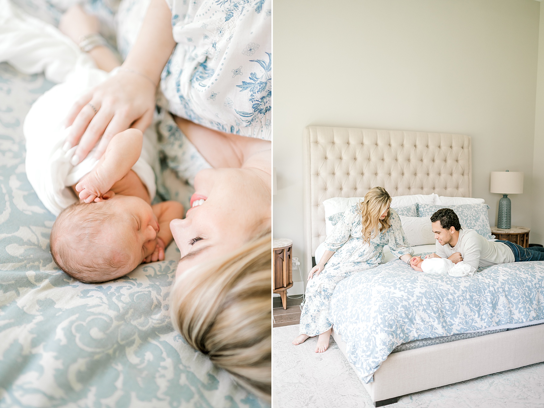 intimate family moments from Natural Light In-Home Lifestyle Newborn Session