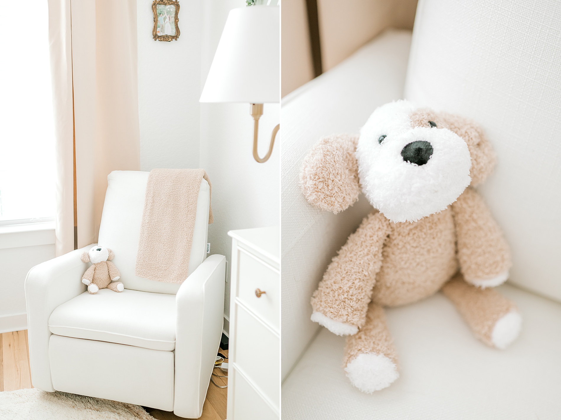 nursery details from light and airy home