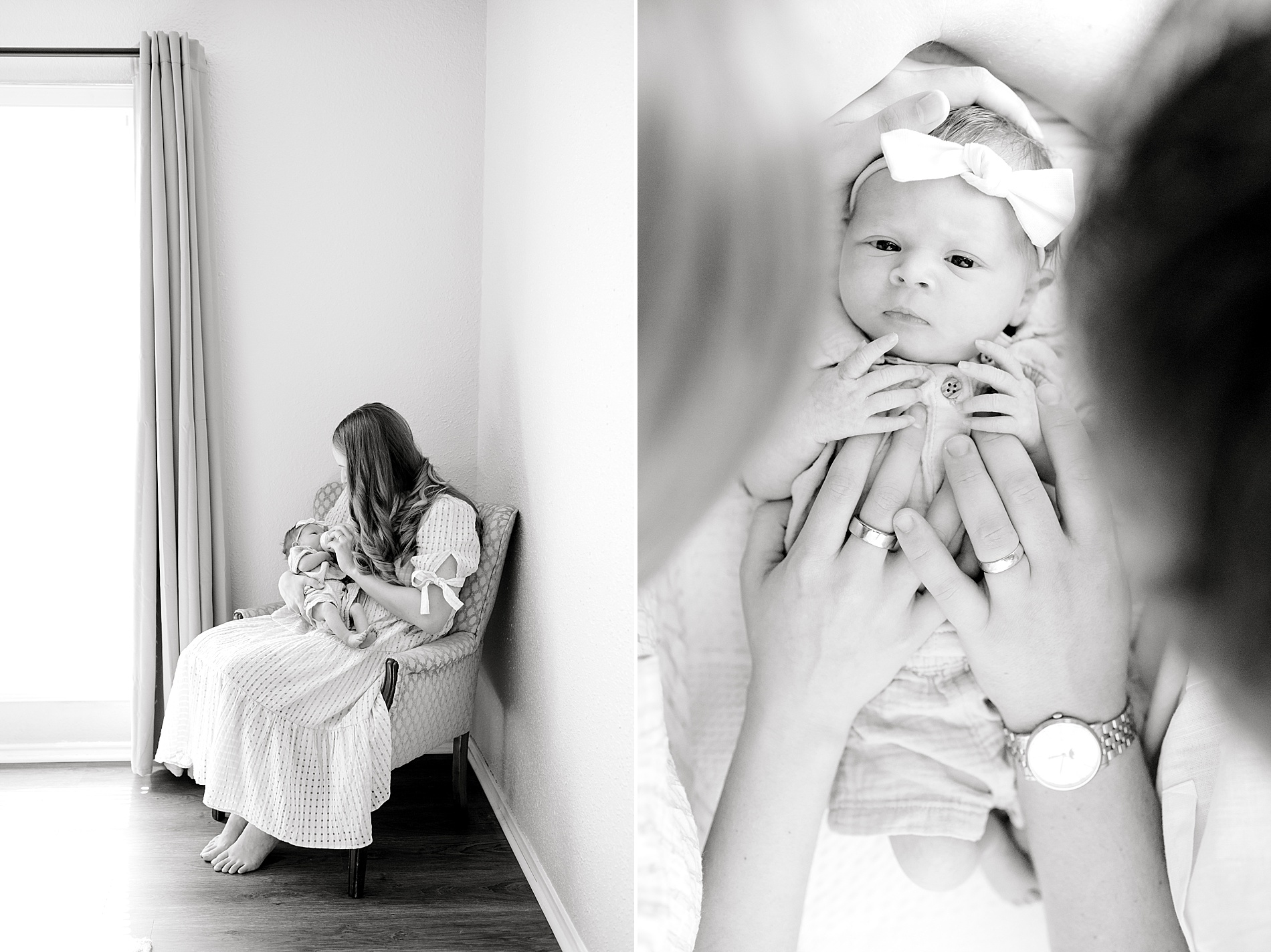 Timeless newborn photos from in-home session 