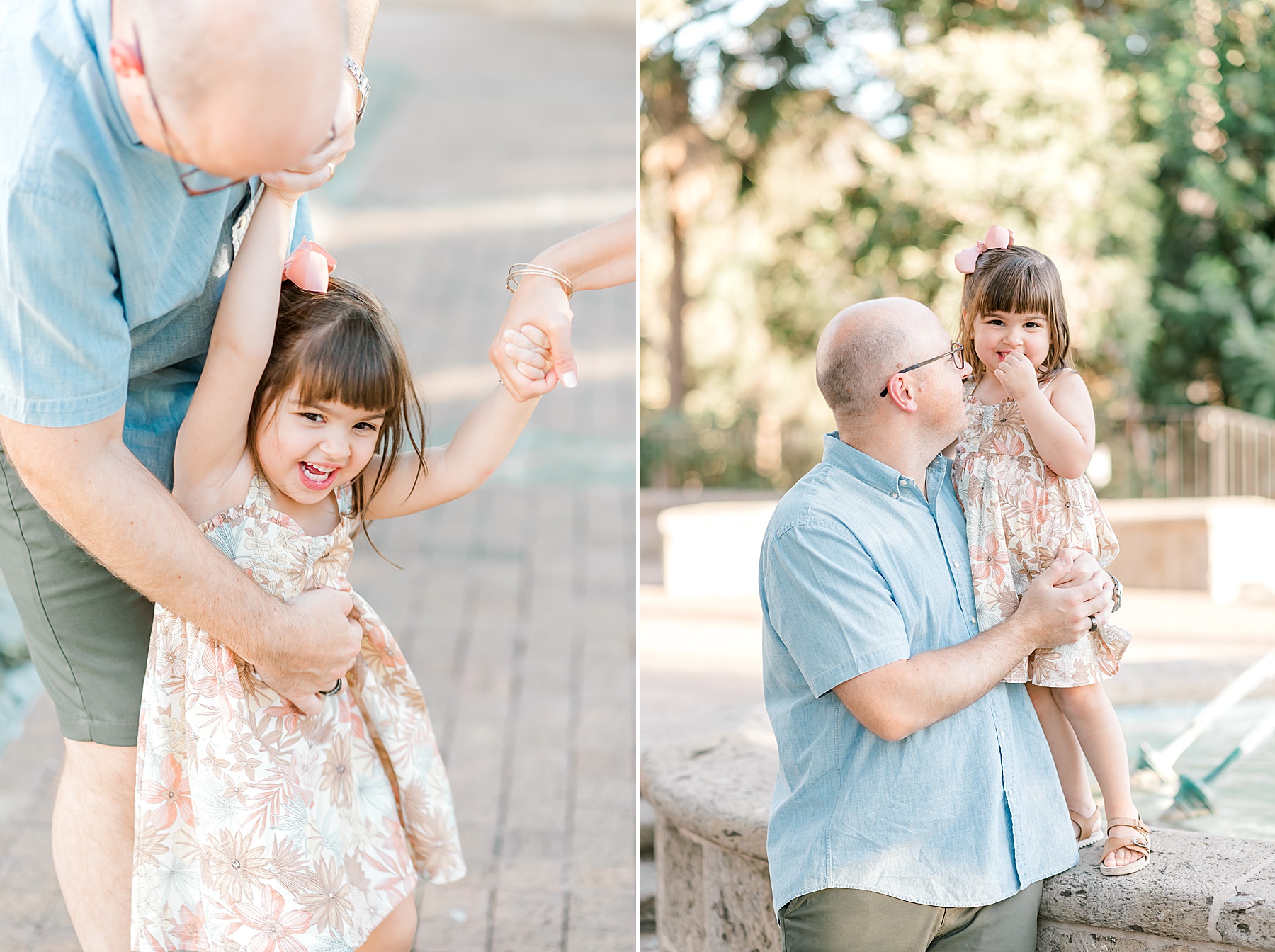 dad with his little girl 