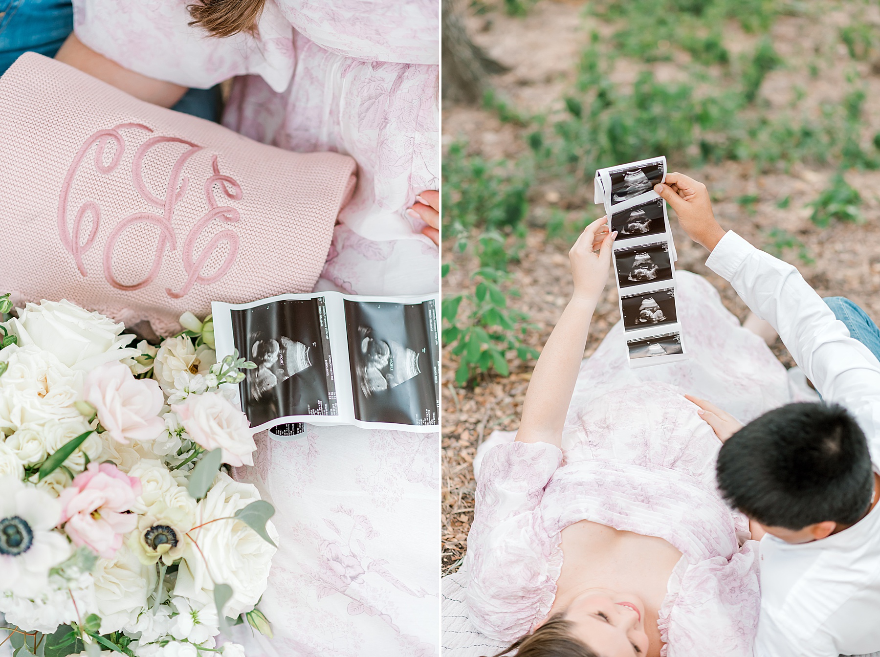 sentimental touches and props for Brackenridge Park Maternity Session