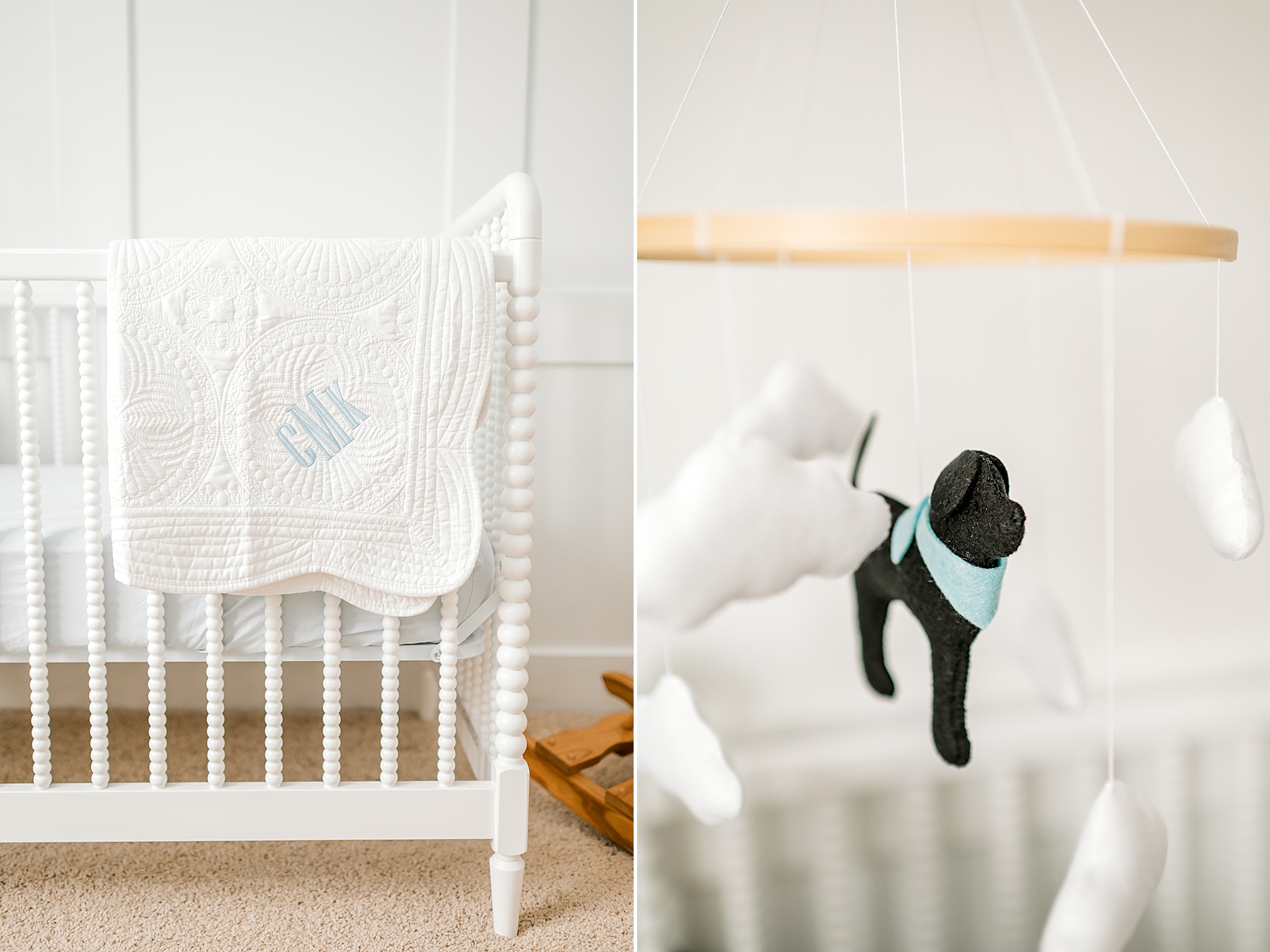 baby boy nursery details 