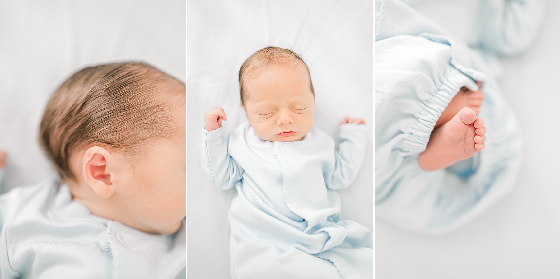 newborn boy sleeps in crib during Touching Lifestyle Newborn Session