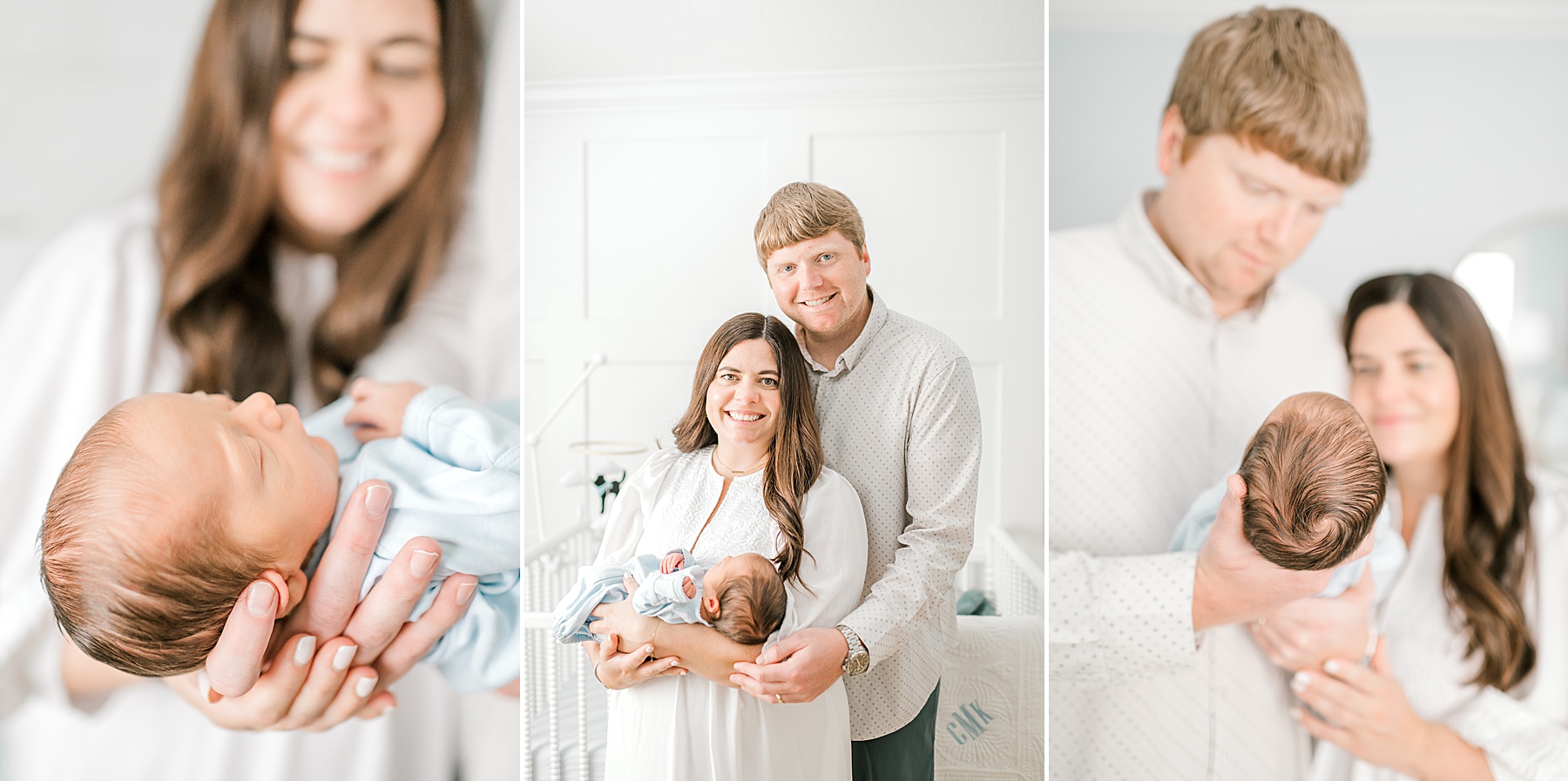 parents hold their newborn 