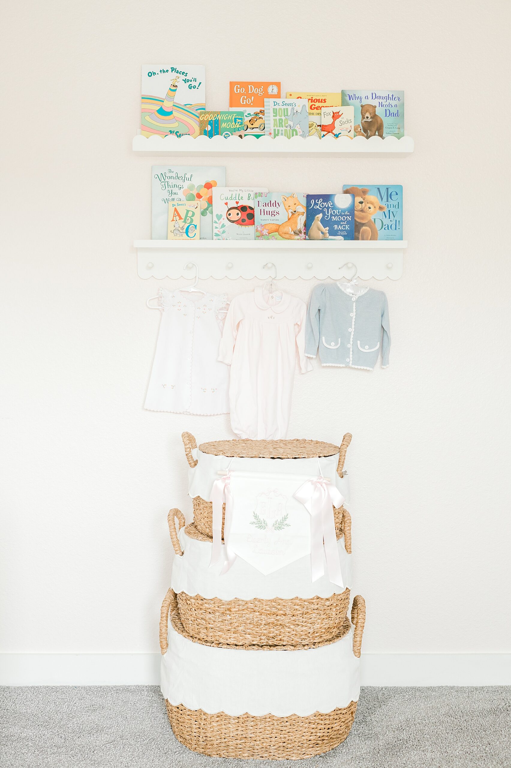 little girl nursery from Intimate Lifestyle Newborn Session