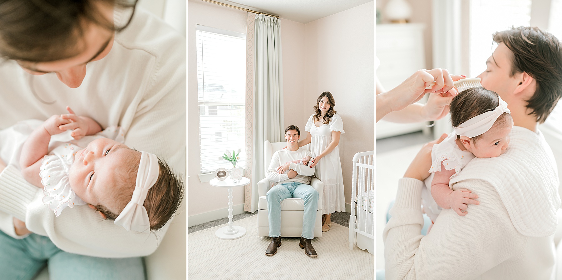 parents with newborn girl