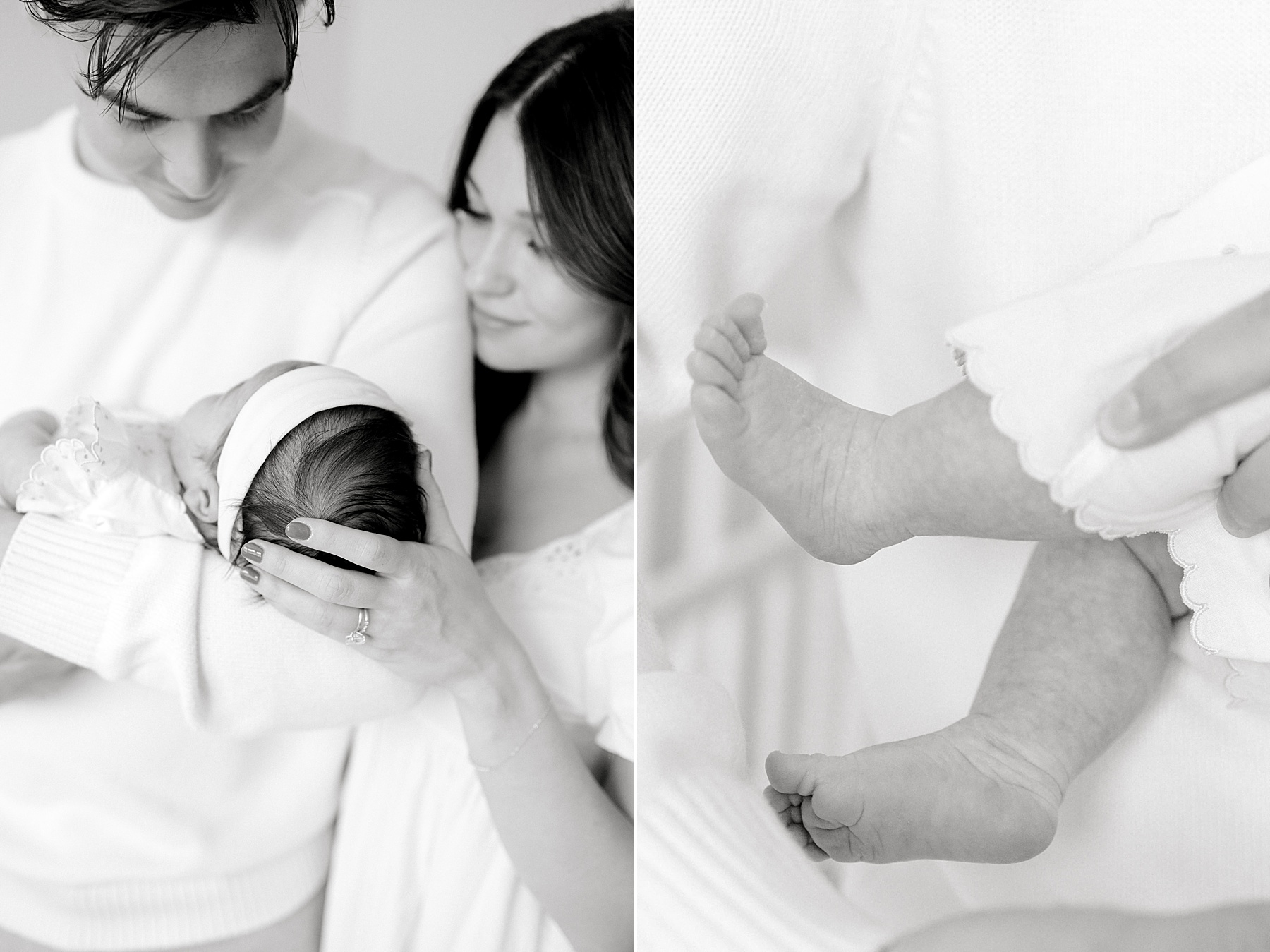 classic newborn photos from Intimate Lifestyle Newborn Session