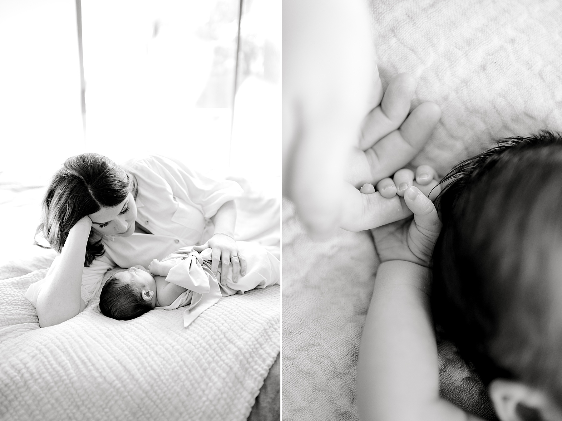 candid photos of mom and newborn