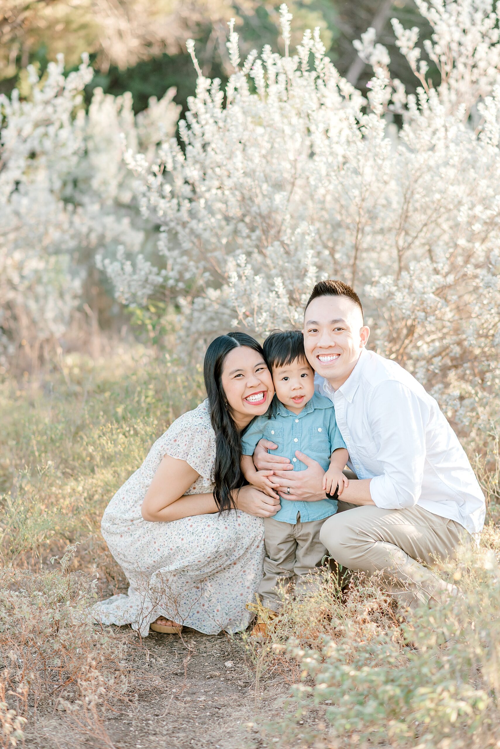 Family of three during Phil Hardberger Park Family Session