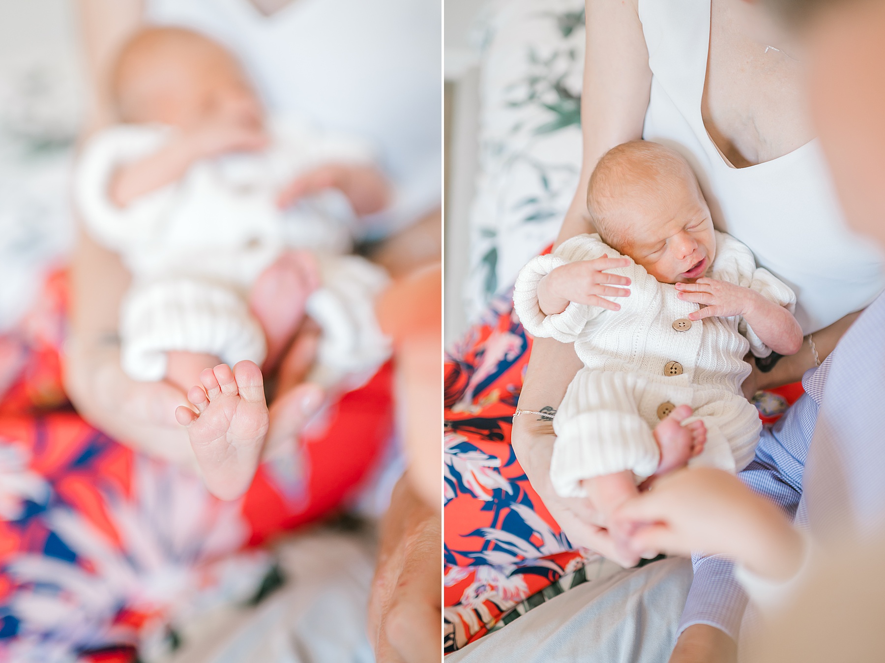 newborn boy in mom's arms