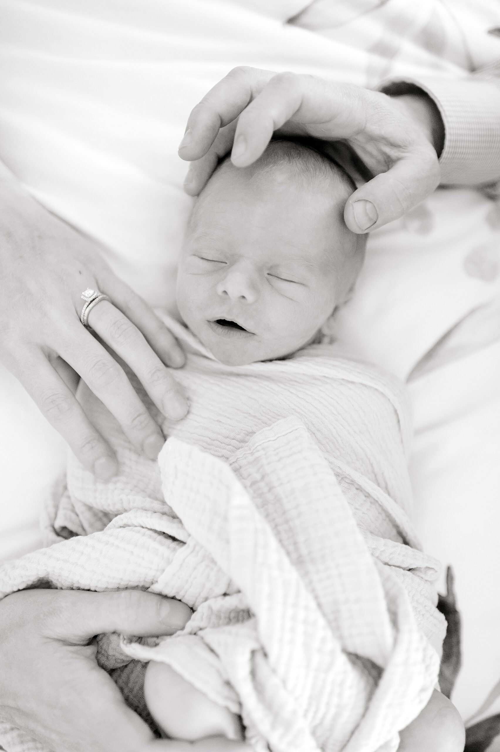 Candid In-Home Newborn Session of baby boy | Lifestyle Newborn Photography