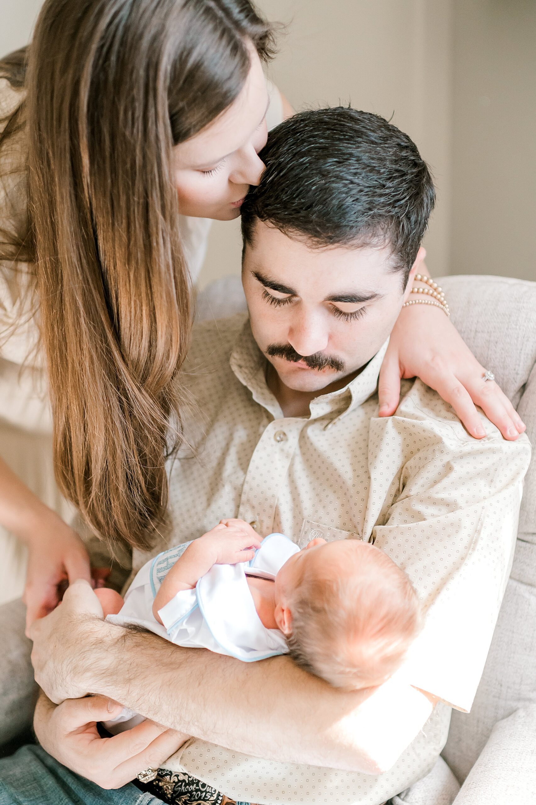 tender moments from Rainbow Baby Newborn Session