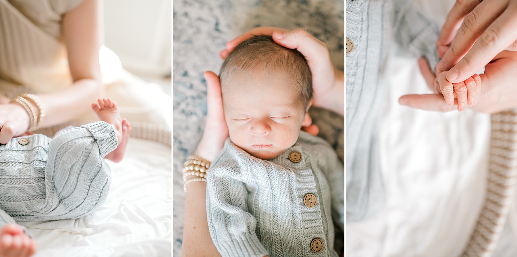 delicate features of a newborn