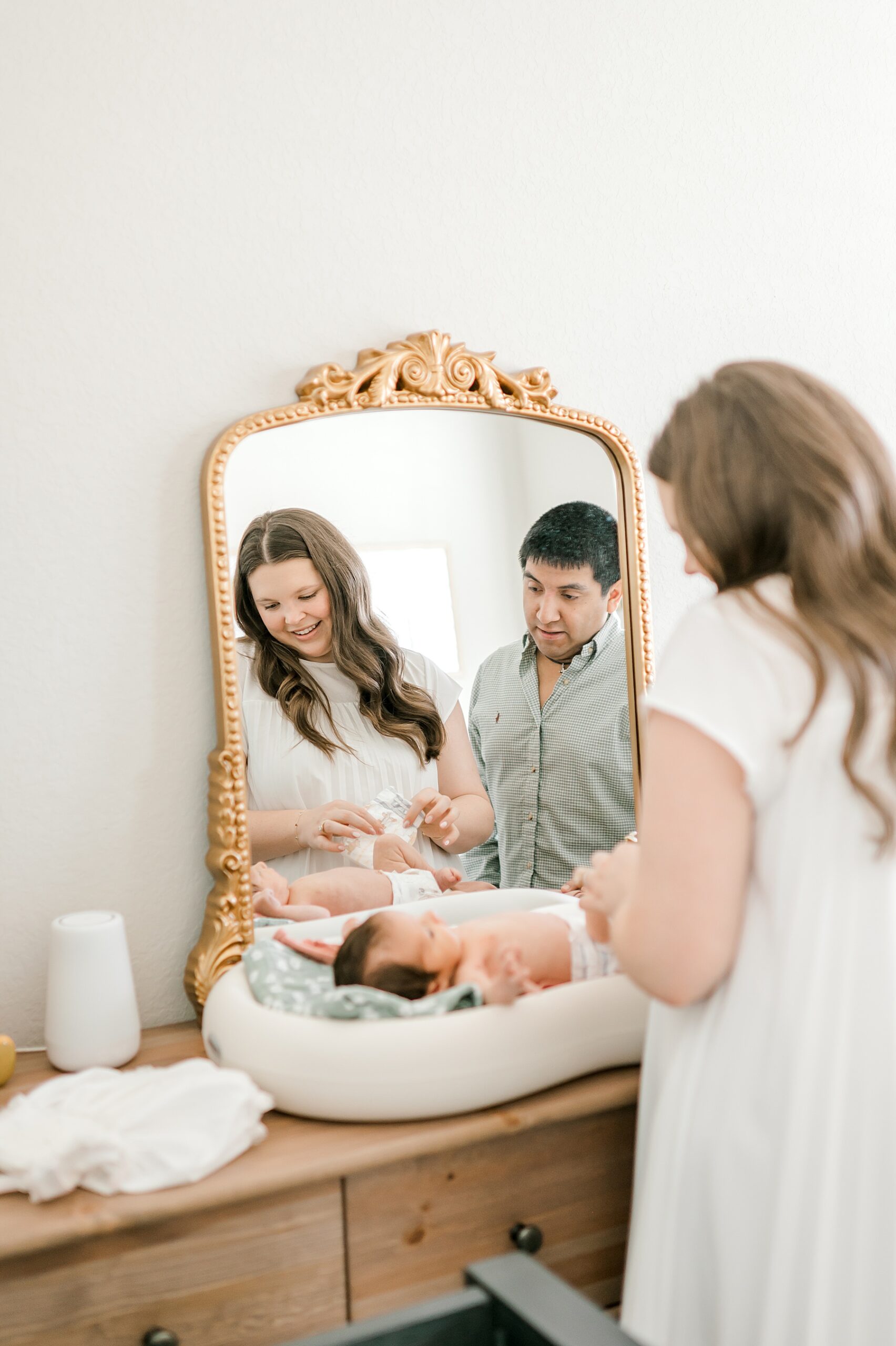 In-Home Newborn Session in Fair Oaks Ranch, TX | Why Awake Babies Are Just As Perfect