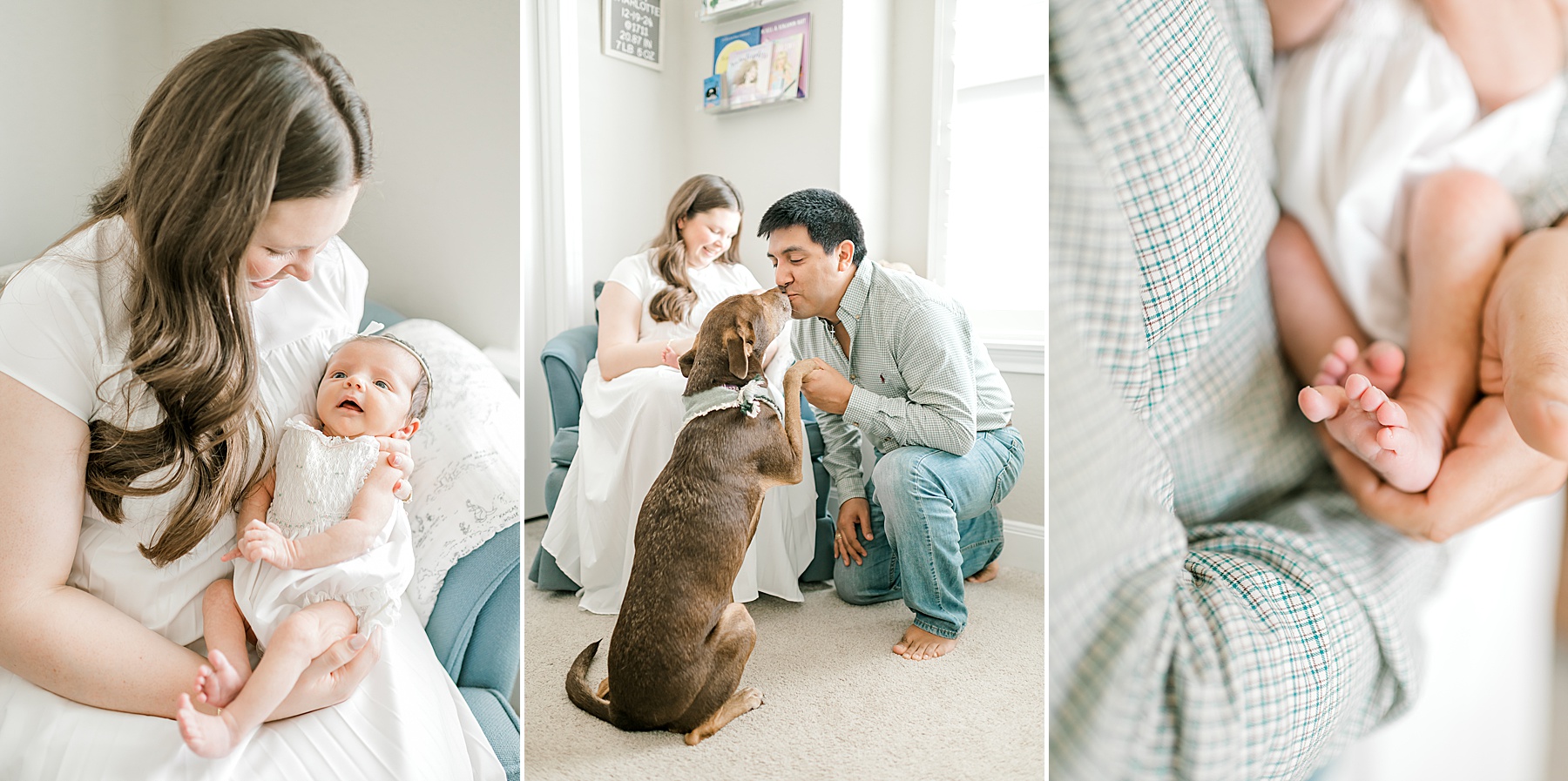 In-Home Newborn Session in Fair Oaks Ranch, TX | Why Awake Babies Are Just As Perfect