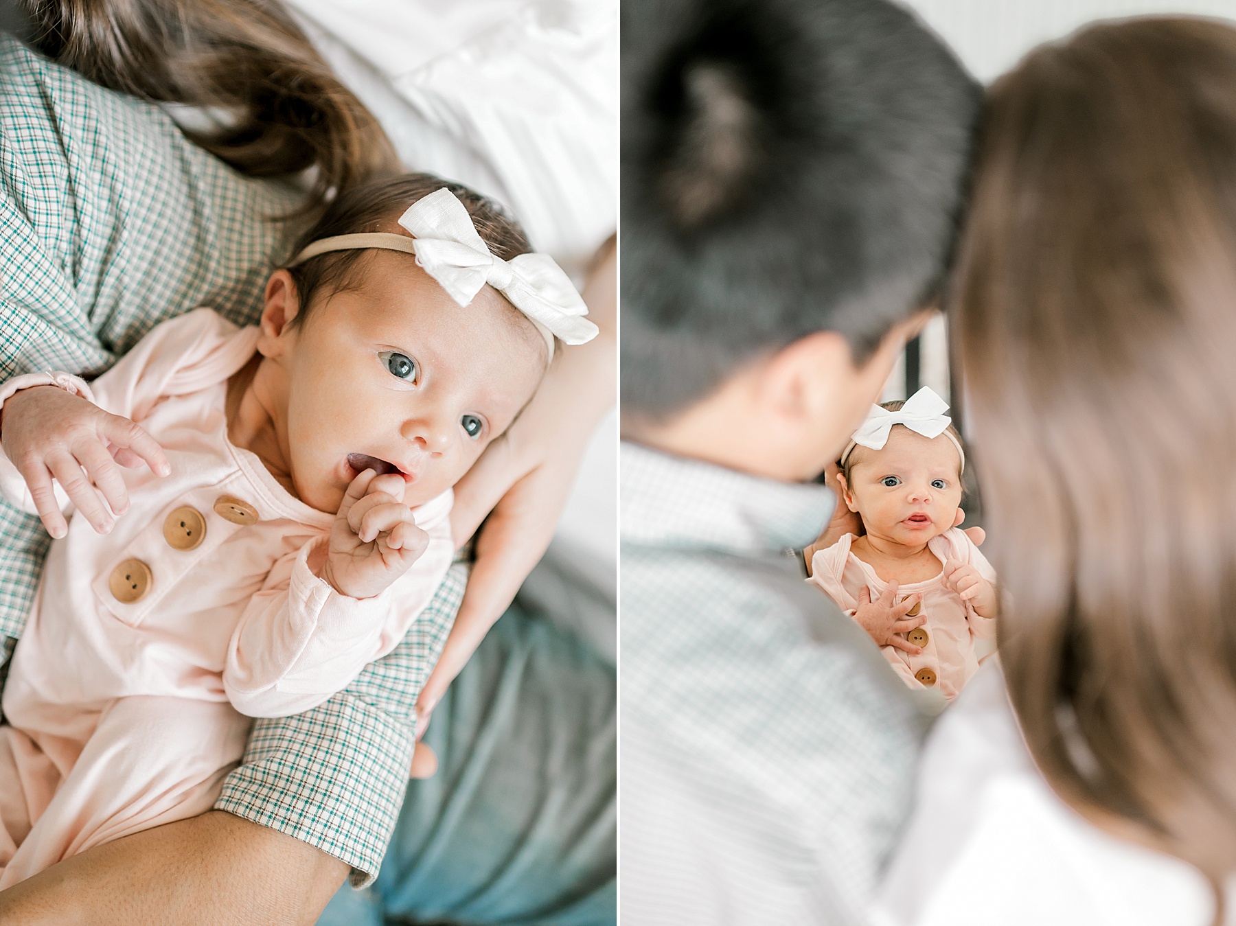 alert and awake newborn girl during in-home session | Why Awake Babies Are Just As Perfect