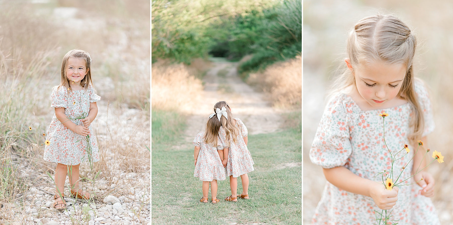 sister portraits from Crescent Bend Family Session by the River | How to Choose the Right Season and Setting for Family Photos