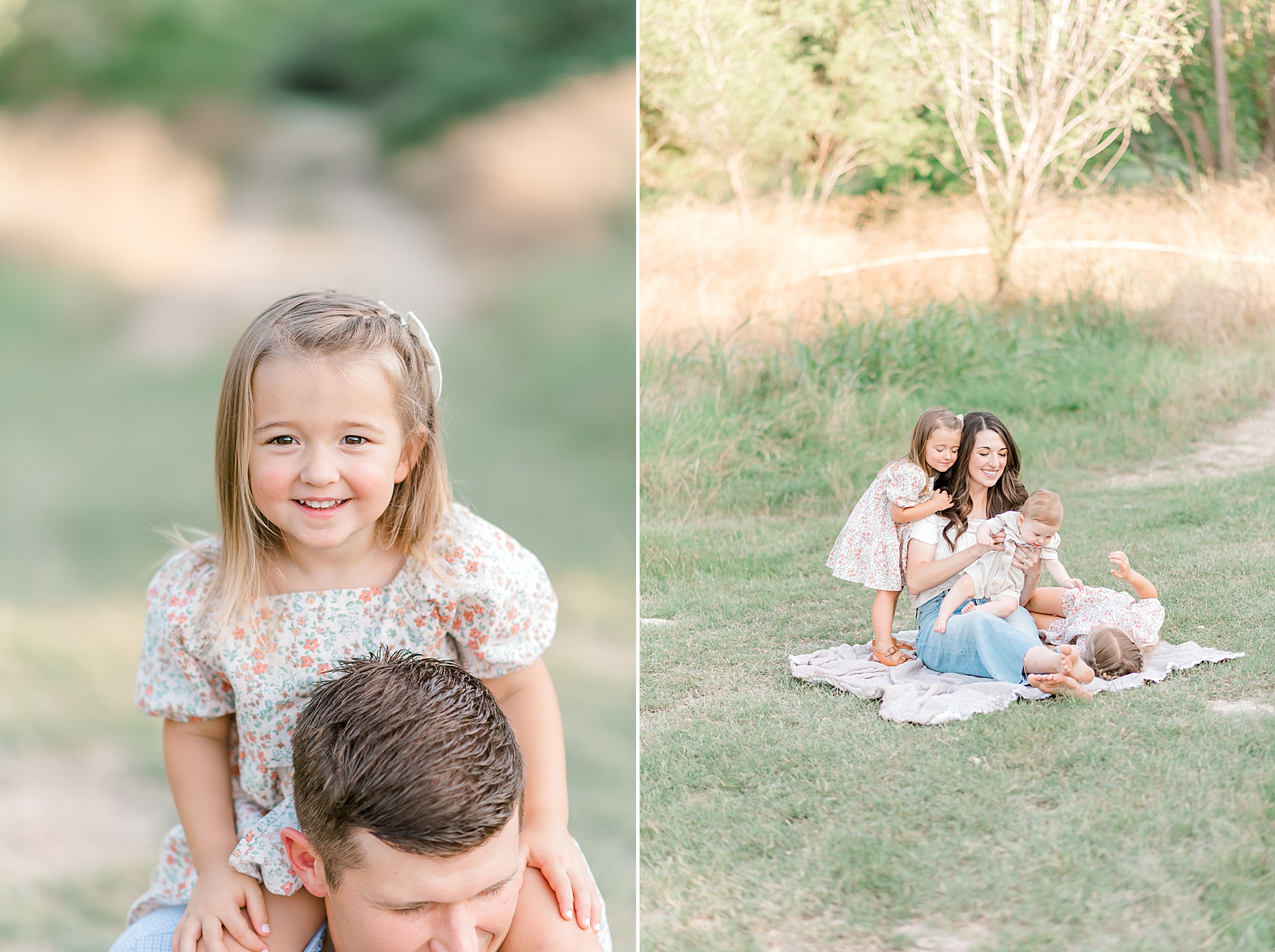 How to Choose the Right Season and Setting for Family Photos | Crescent Bend Family Session by the River