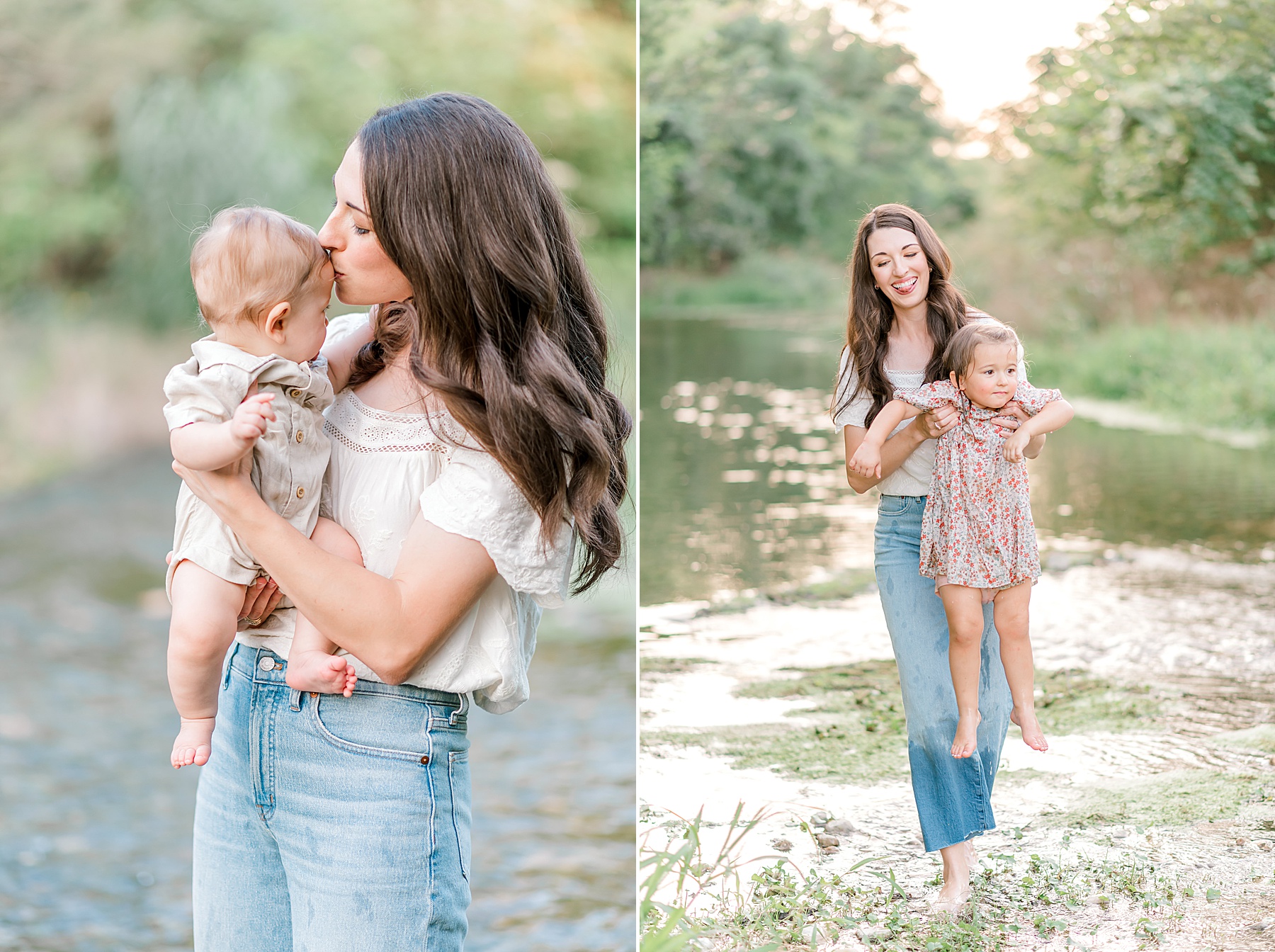 How to Choose the Right Season and Setting for Family Photos | Crescent Bend Family Session by the River