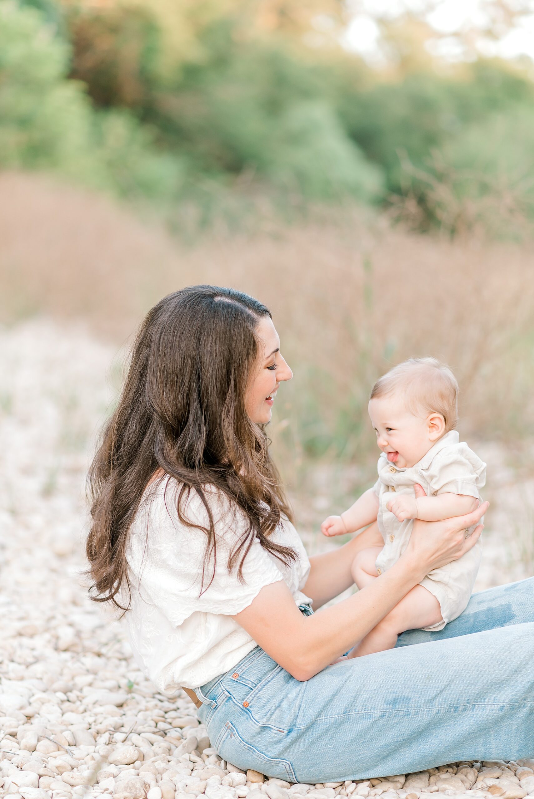 candid photos of mom with son