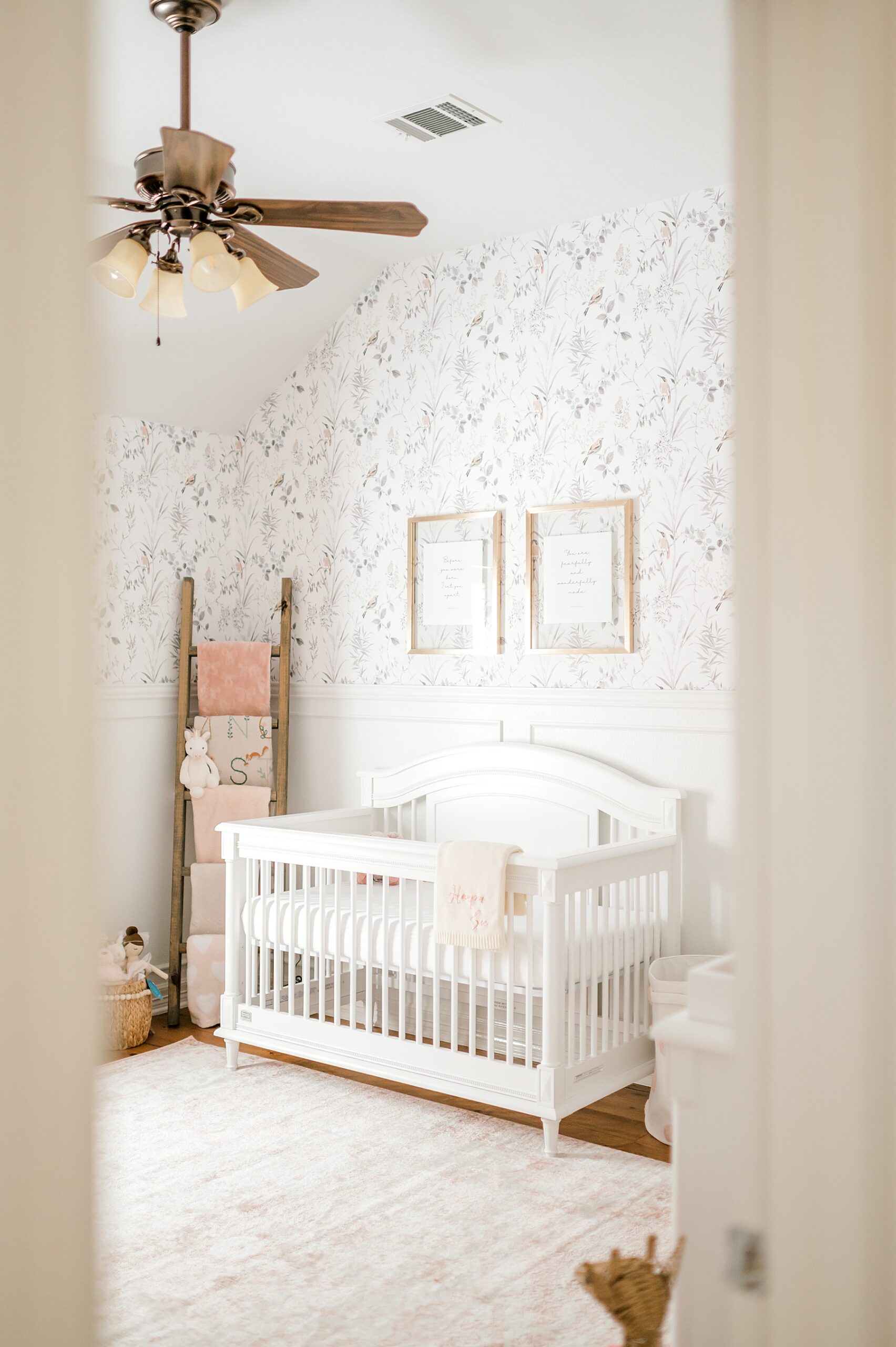 Baby girl nursery | Why Natural Light Matters for In-Home Newborn Sessions