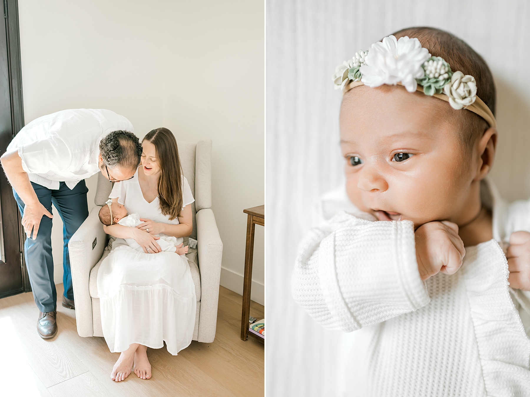 Simple and Sweet Newborn Session in family home