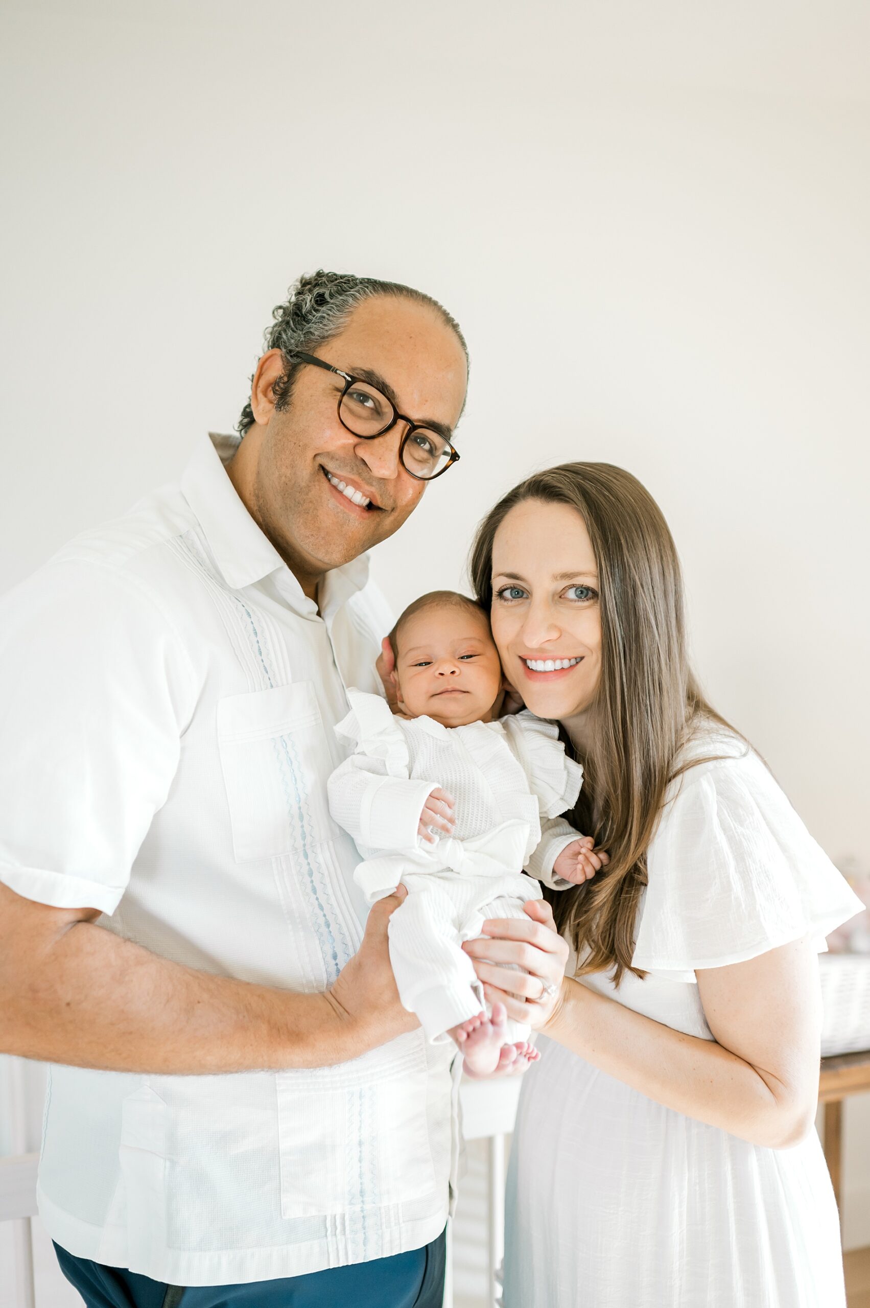 simple and sweet in-home newborn session with natural light filled spaces