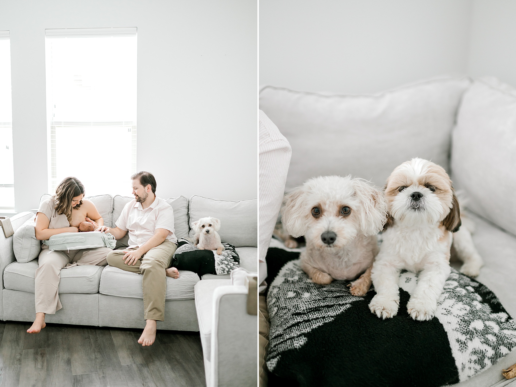 capturing nursing moments during Relaxed Lifestyle Newborn Session