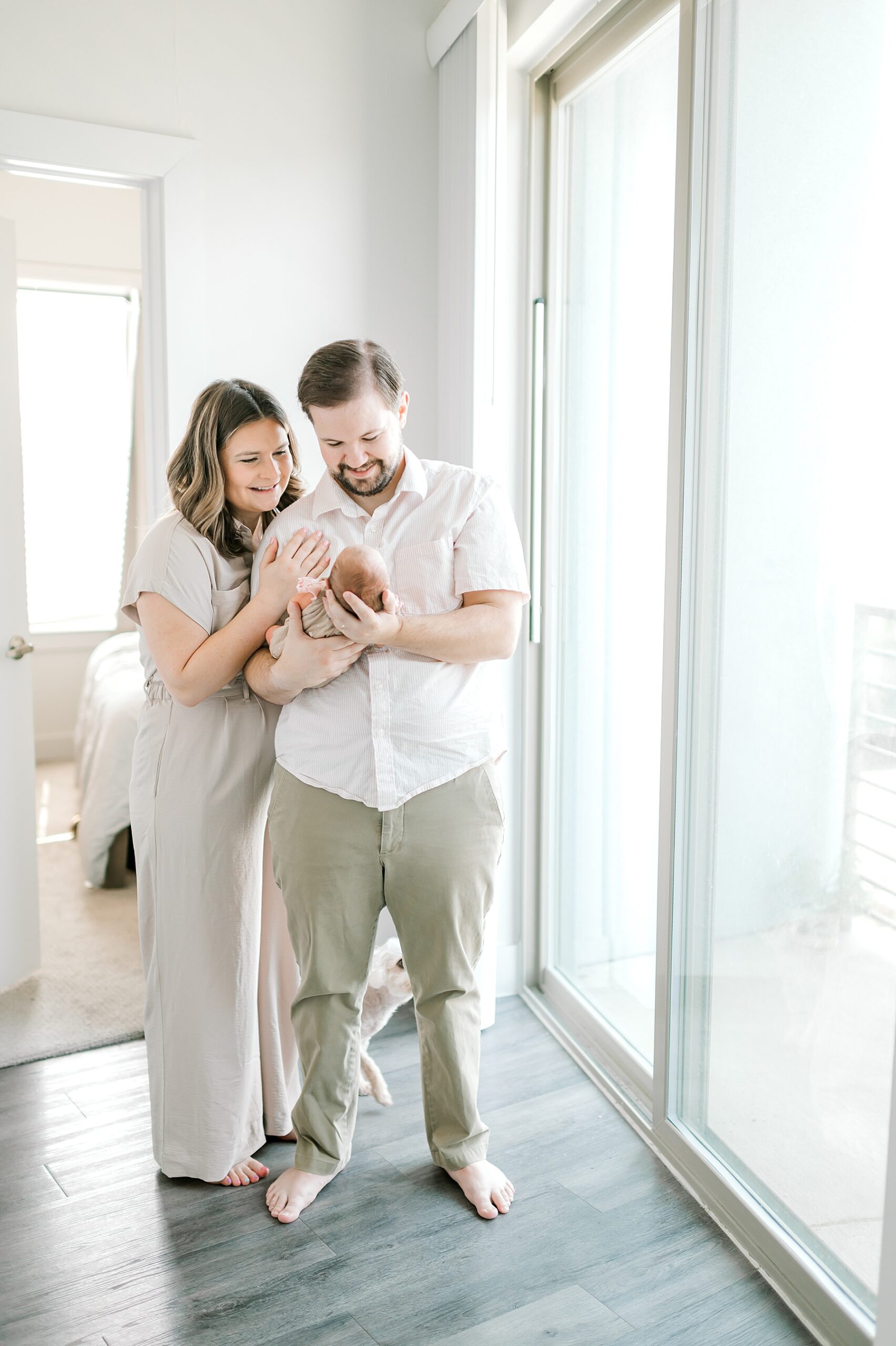 light and airy family newborn photos
