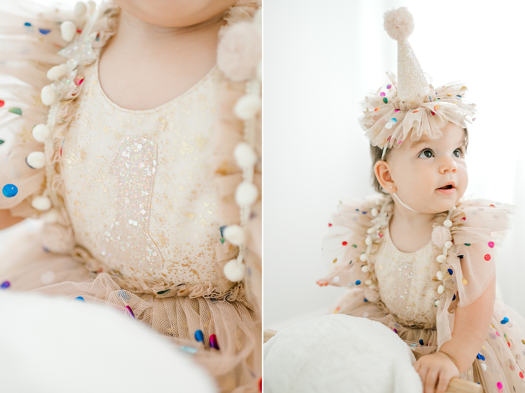 One year old Studio Milestone Session in Bulverde, TX