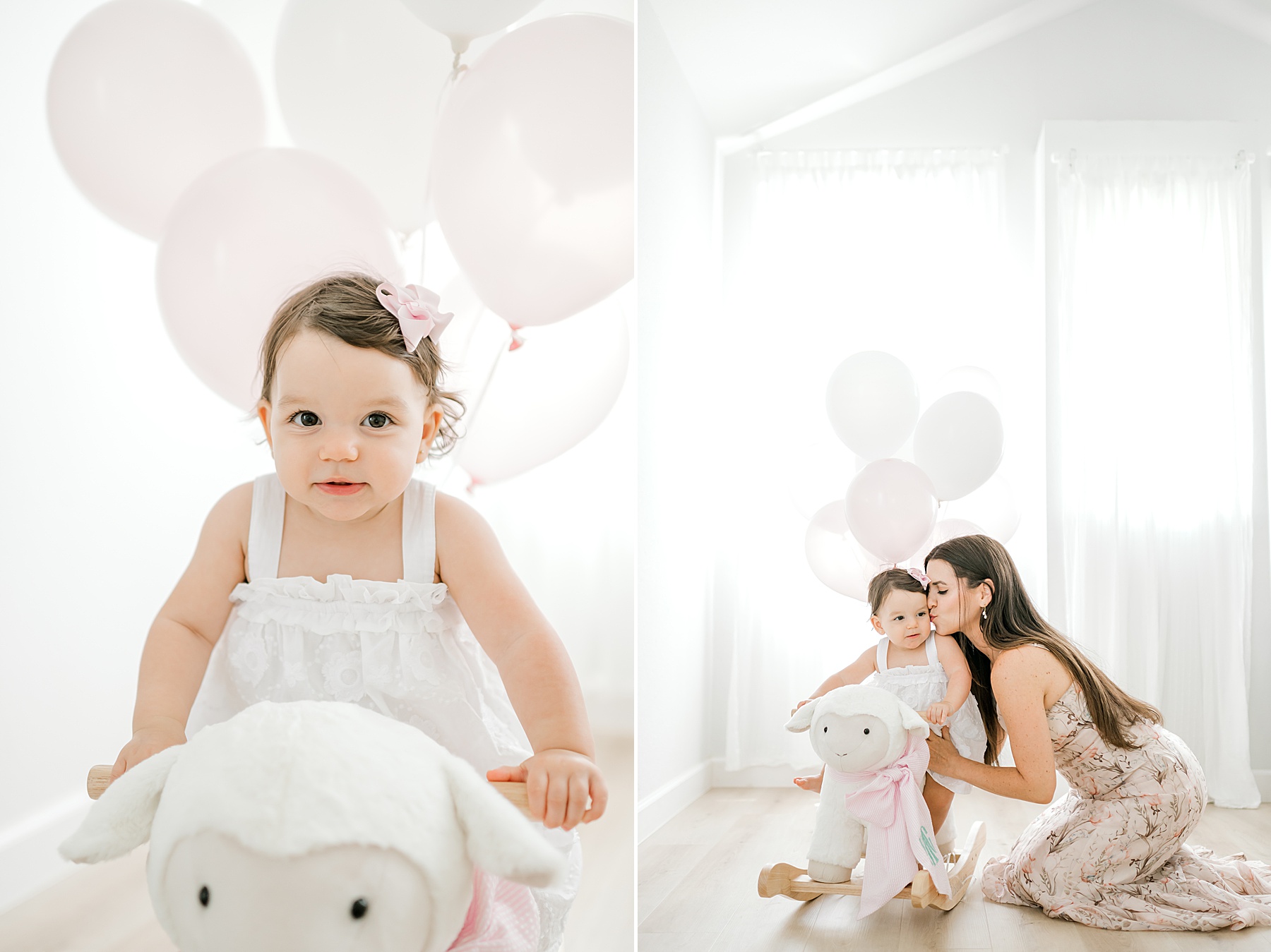 1 year old Studio Milestone Session in Bulverde, TX