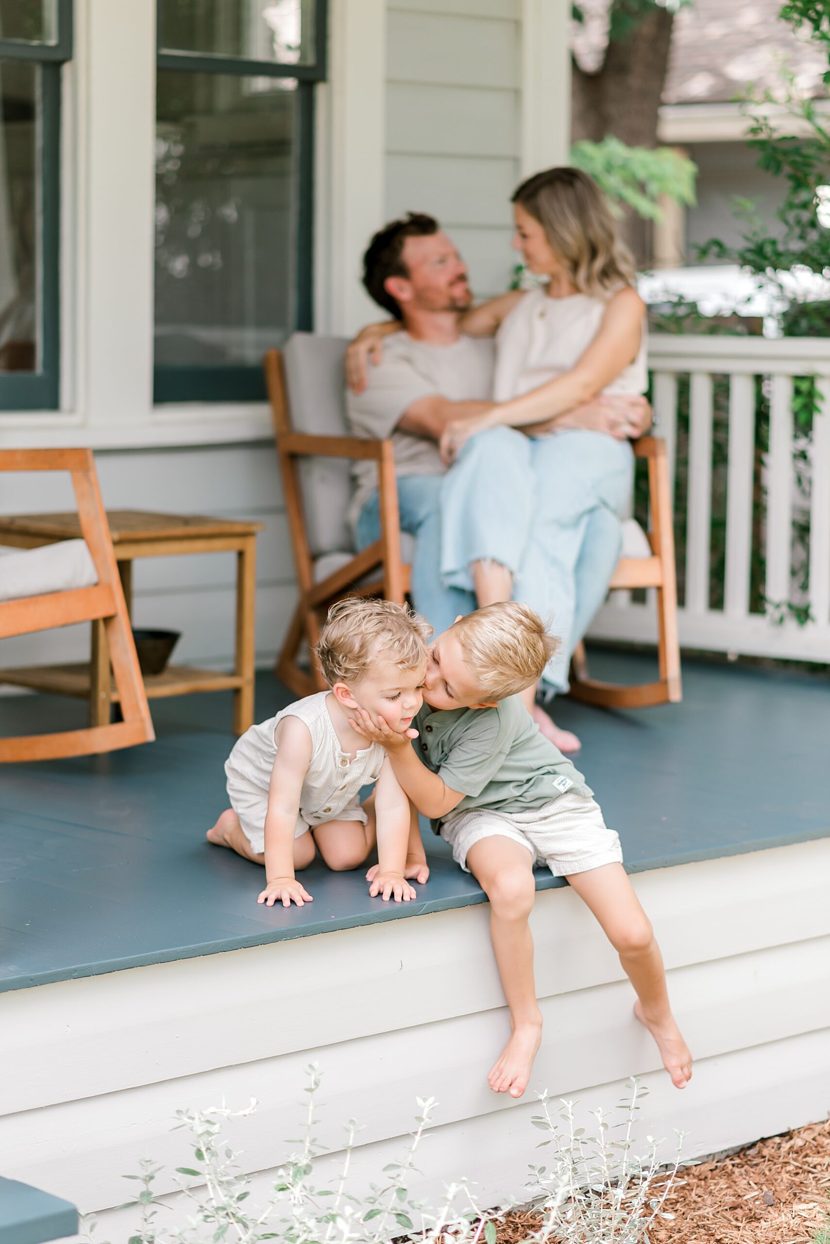 candid family portraits from Mahncke Park In-Home Family Session