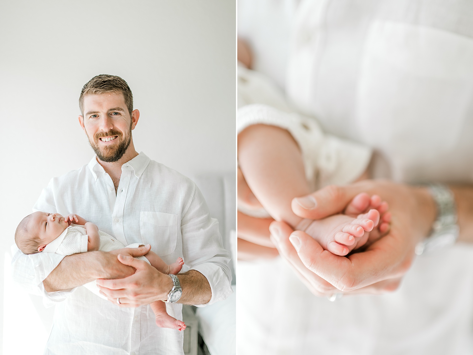 tiny toes of newborn during San Antonio in-home lifestyle session