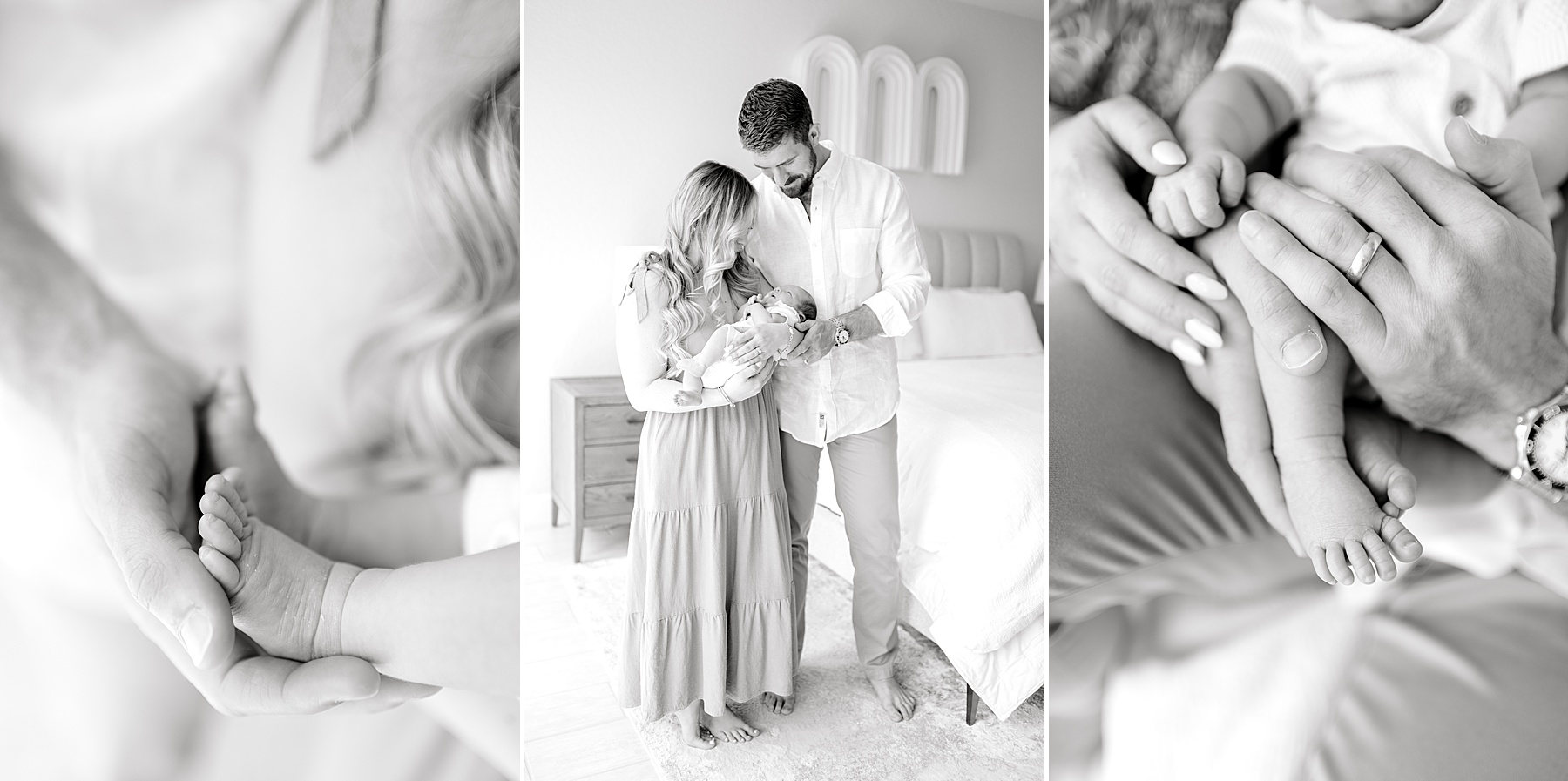 timeless newborn photos with parents