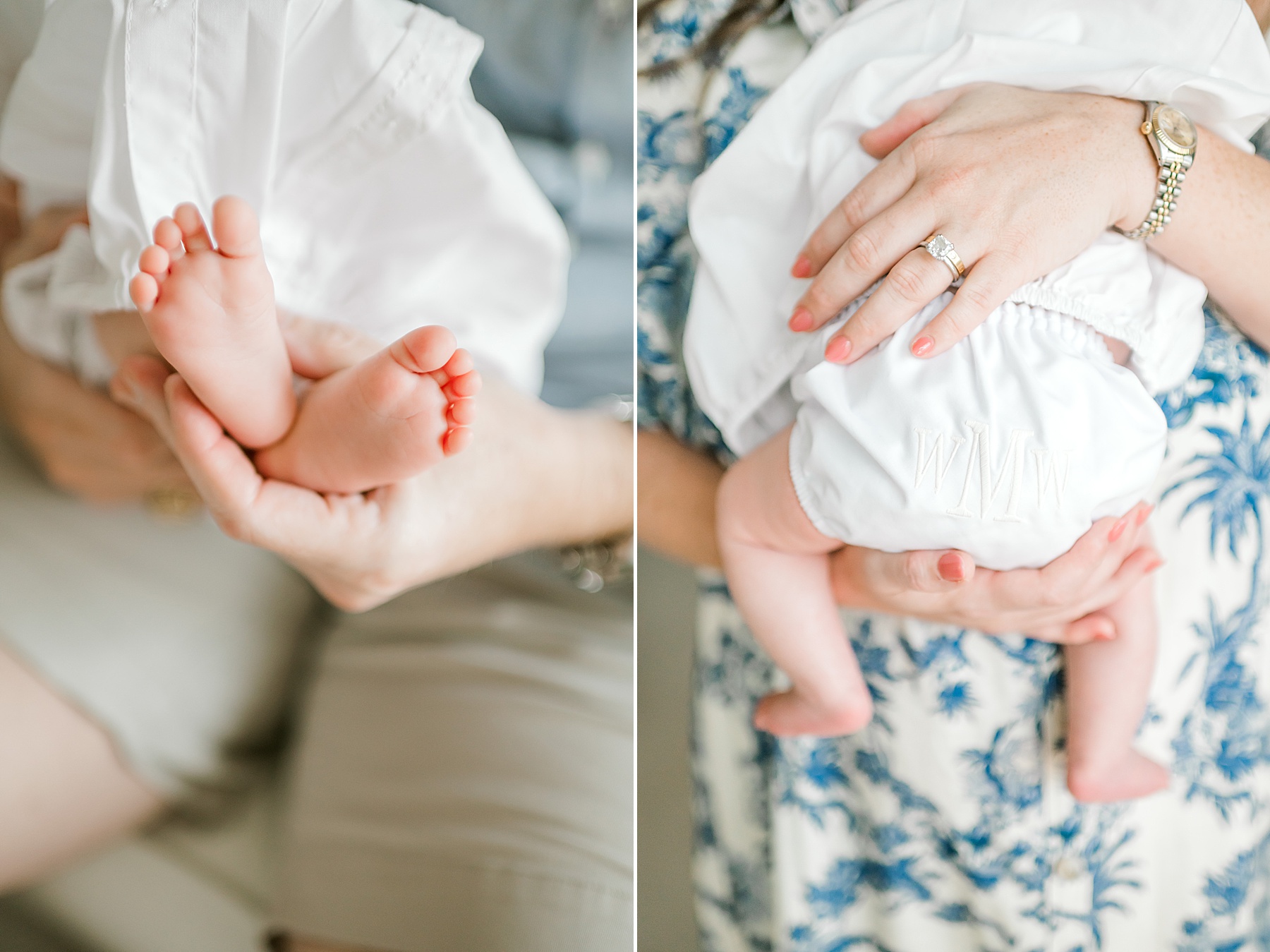 newborn details from In-Home Older Newborn Session
