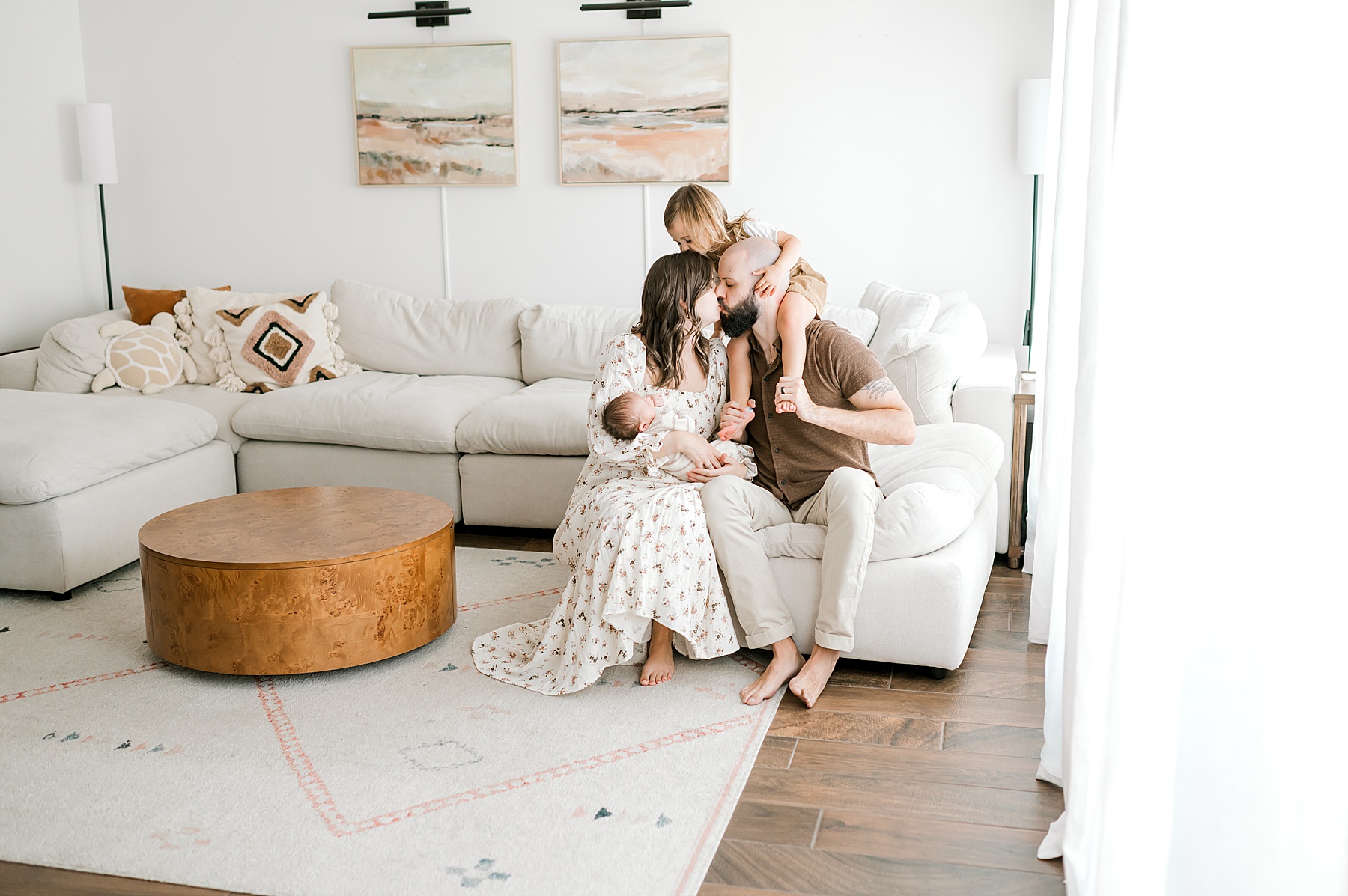 In-home lifestyle newborn session 