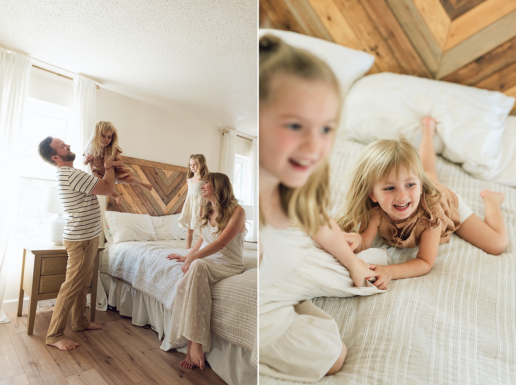 Candid family photos in Bulverde TX home