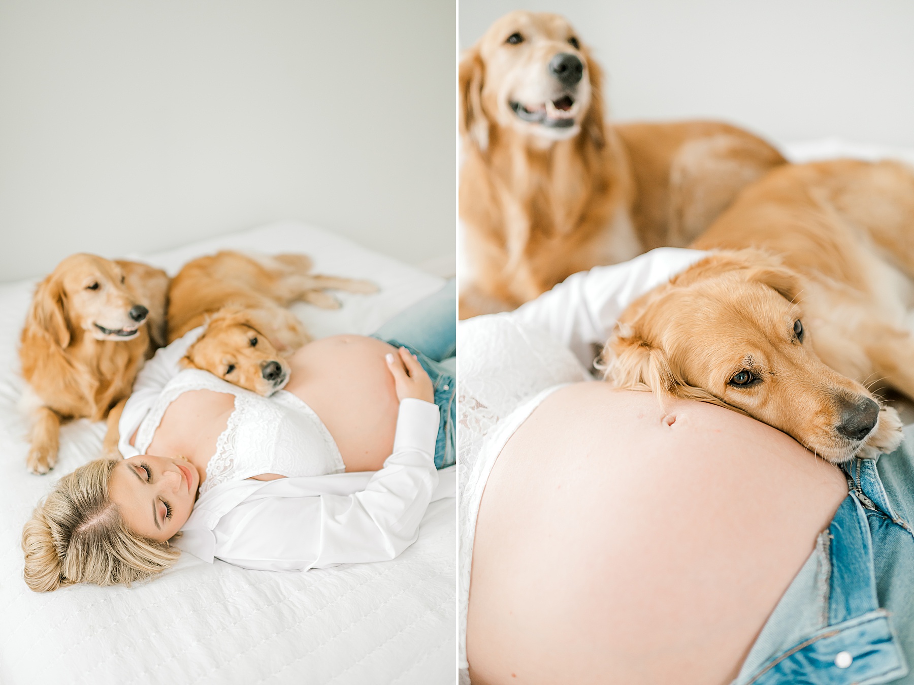 Studio maternity portraits 