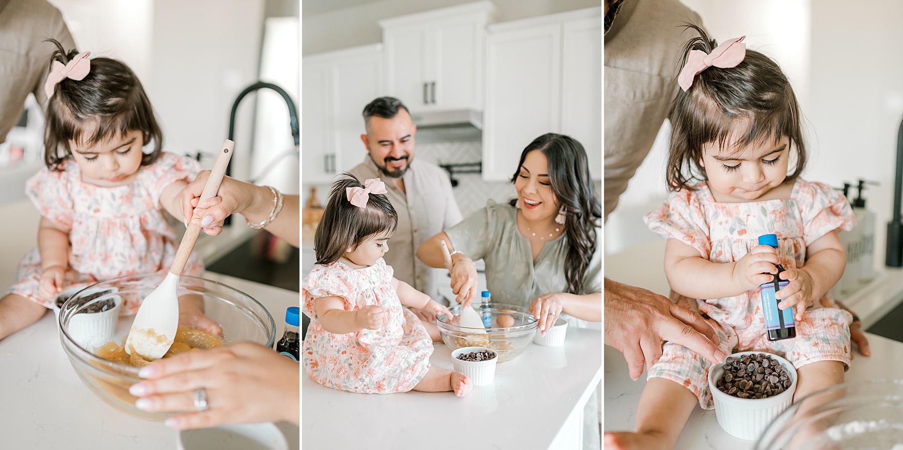 Meaningful In-Home Lifestyle Photography baking cookies in Bulverde, TX