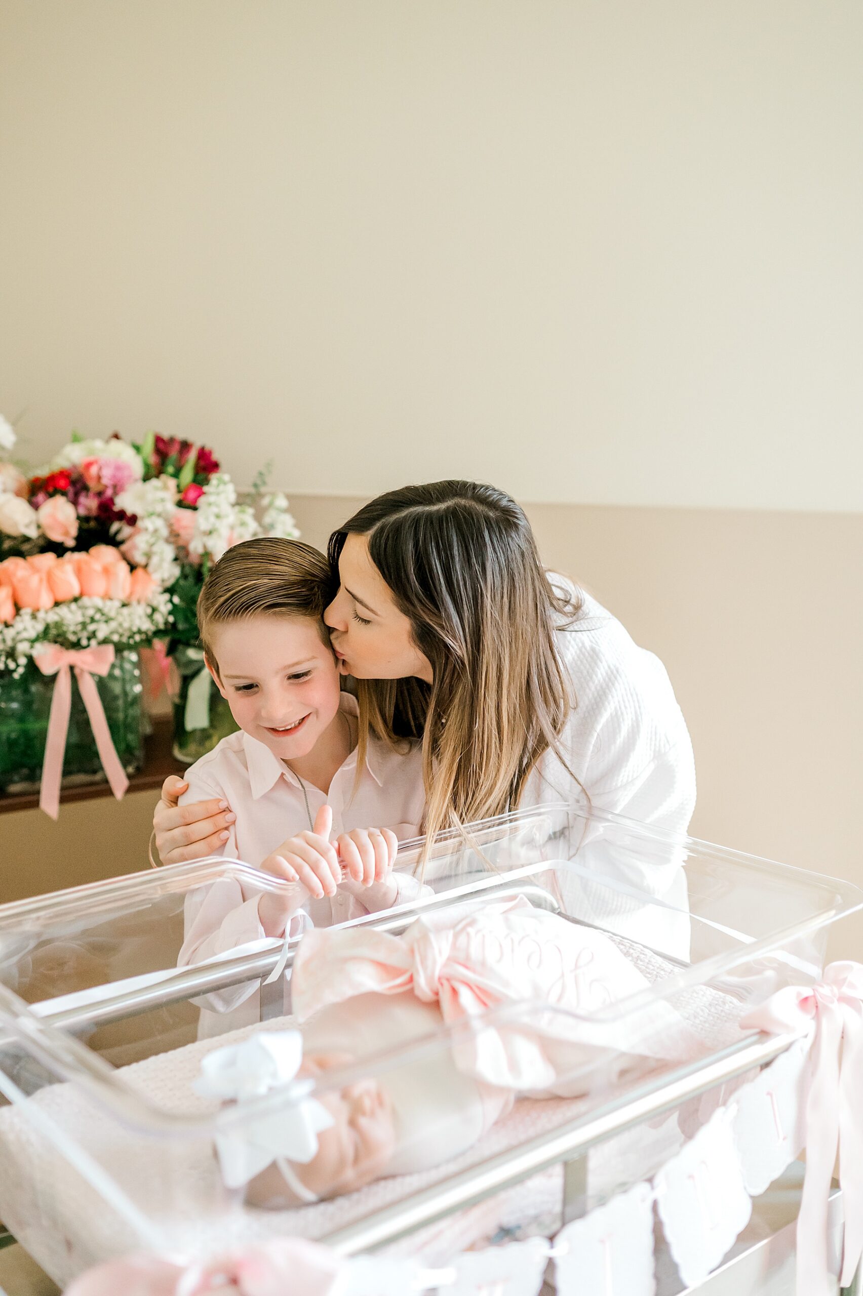big brother sees newborn sister for the first time during fresh 48