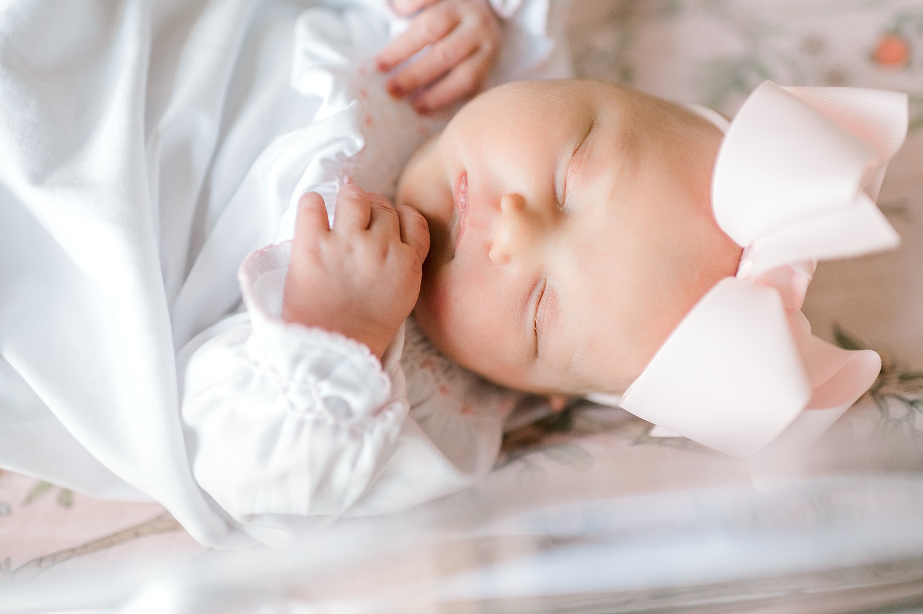 newborn girl during fresh 48 session