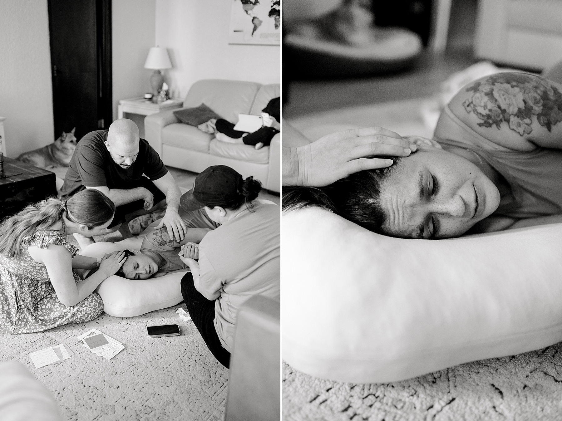 Intimate Home Birth Portraits in Bulverde, TX